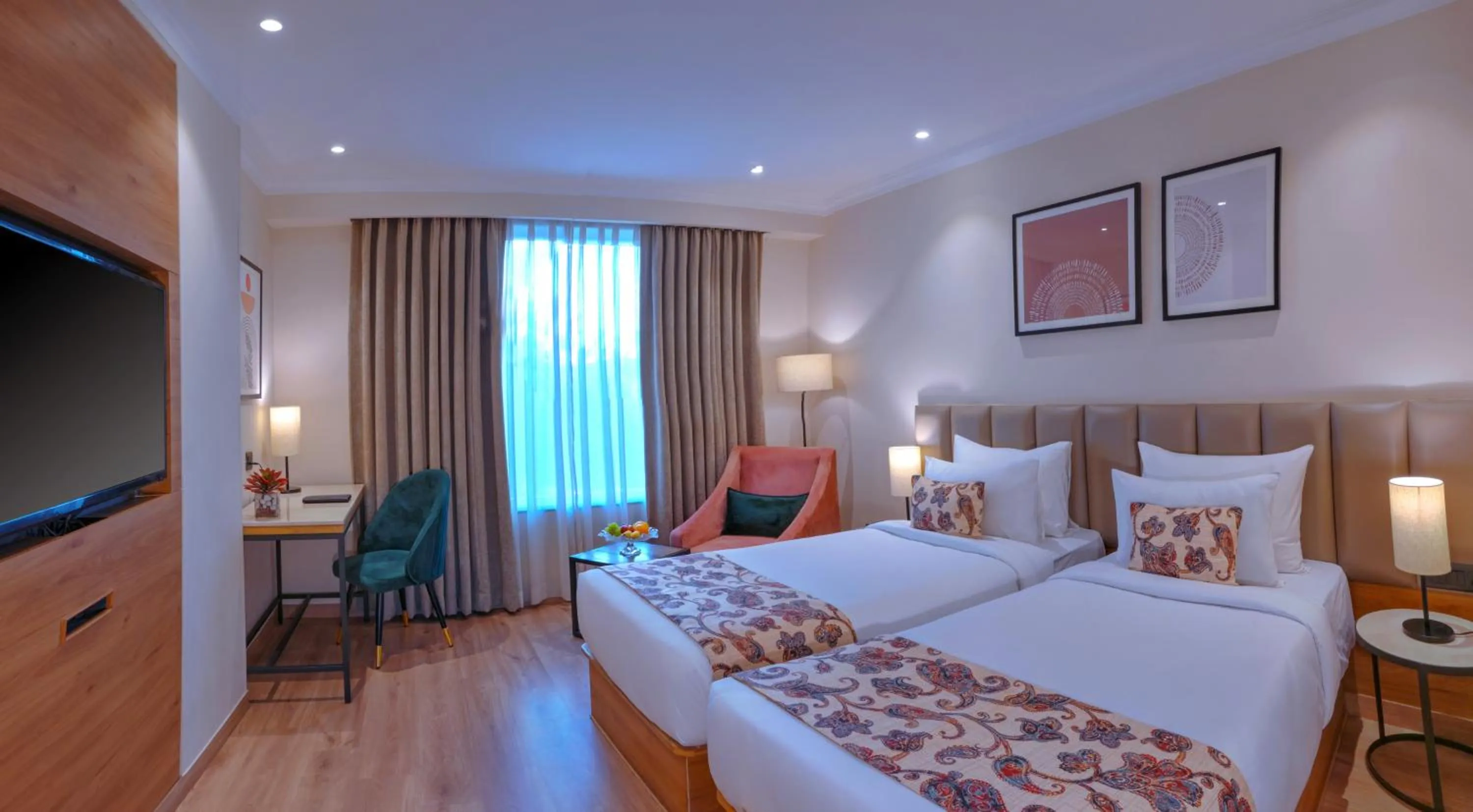 Bedroom, Bed in Royale Sarovar Portico Agra