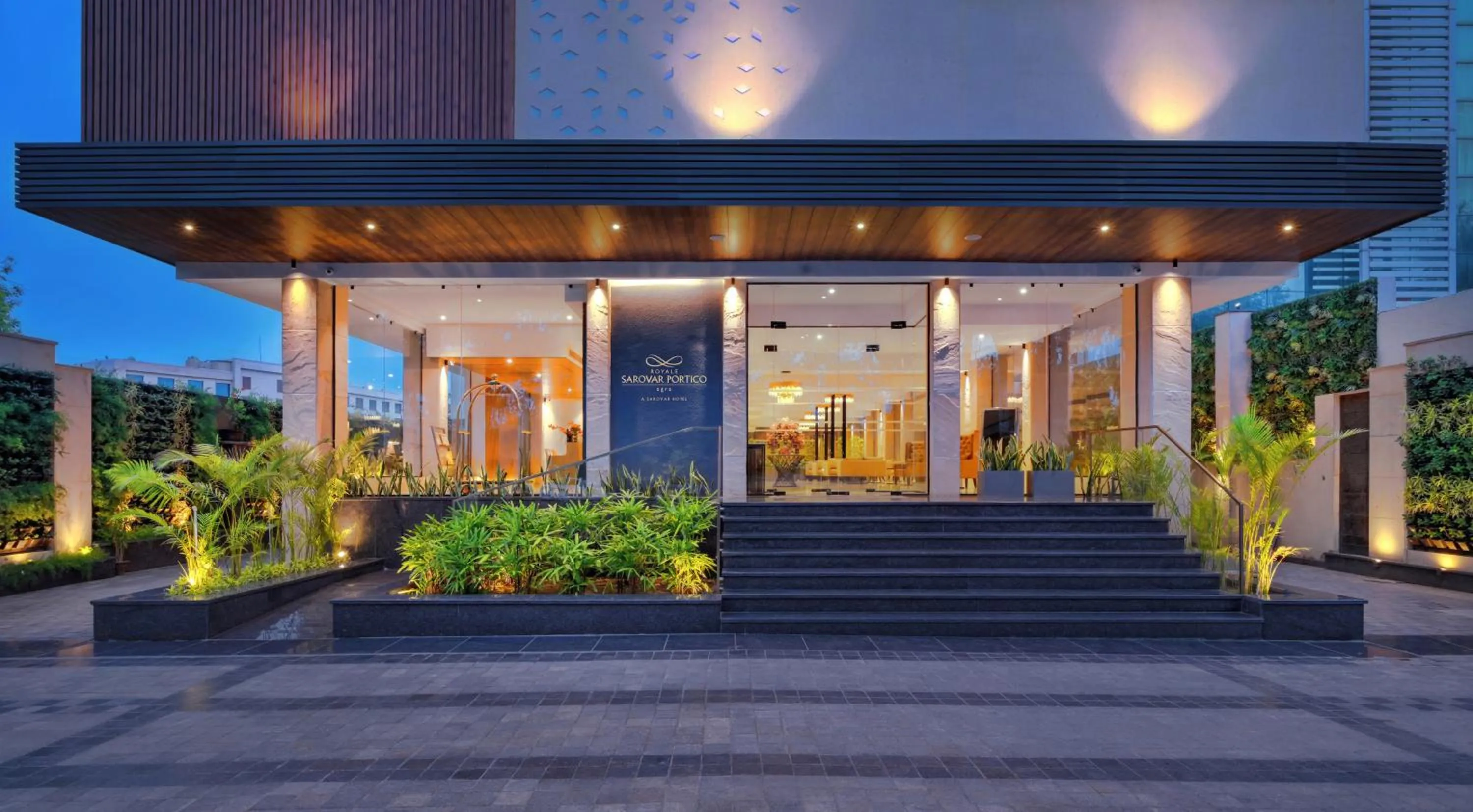 Facade/entrance in Royale Sarovar Portico Agra