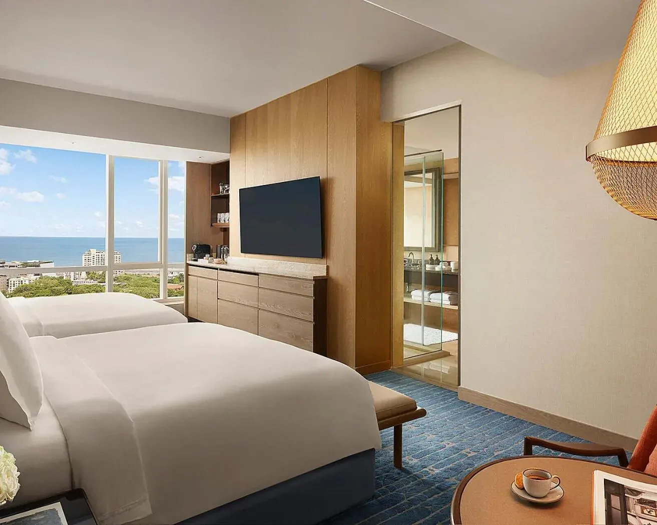 Premier Sea View Room Two Queens in Four Seasons Hotel Mumbai Premier Sea View Room Two Queens in Four Seasons Hotel Mumbai