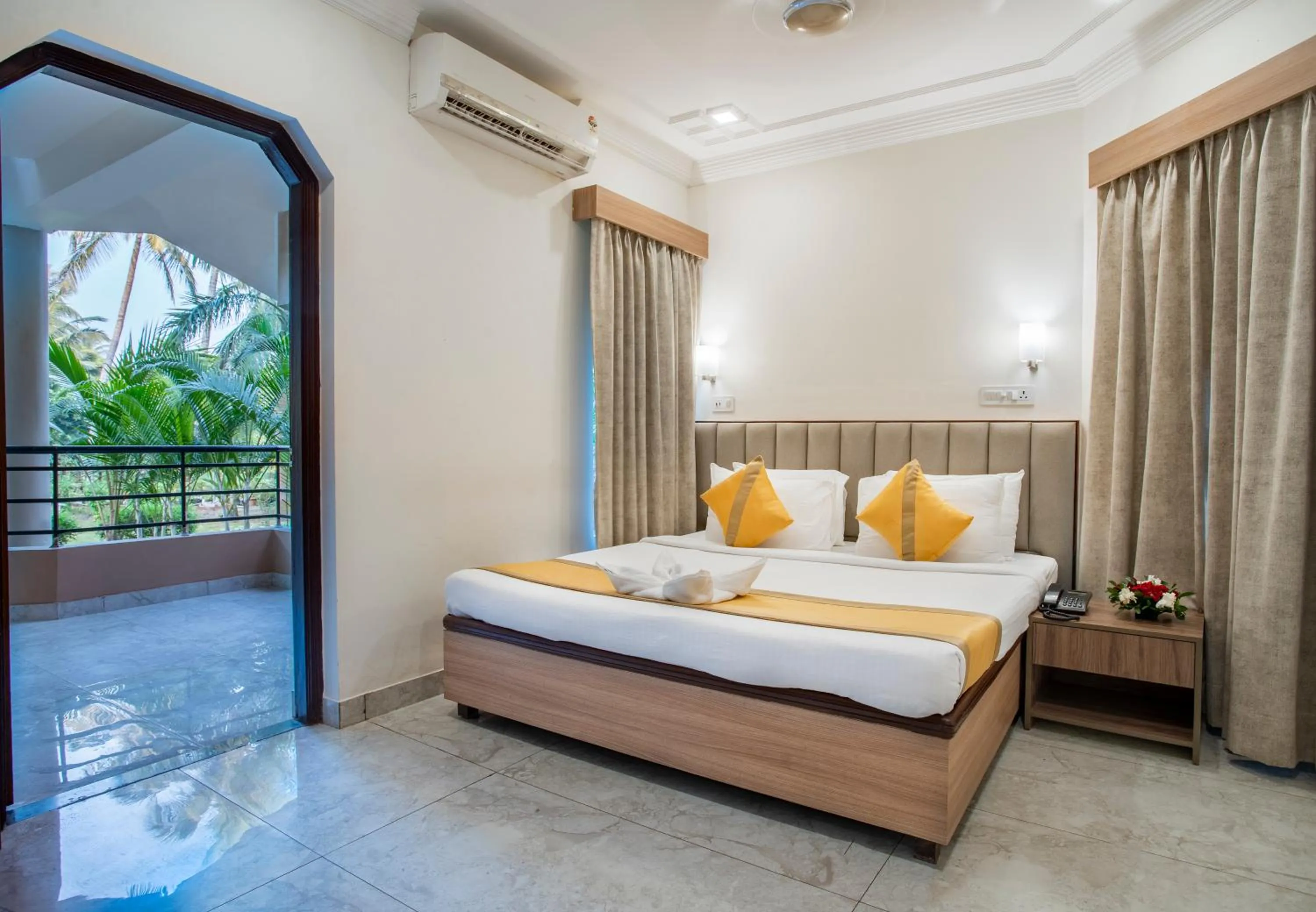 Bed in Toshali Sands Puri