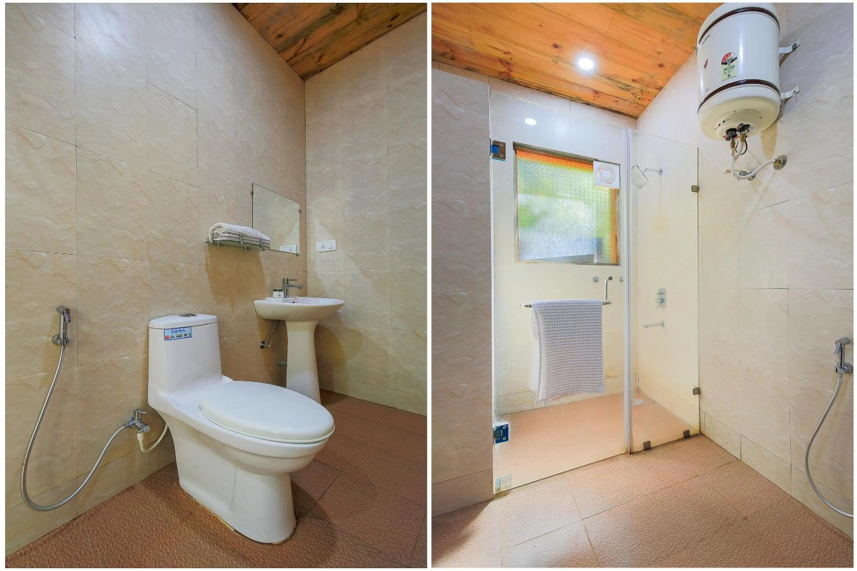 Bathroom in Brushwood Villa- Cottages and Bar