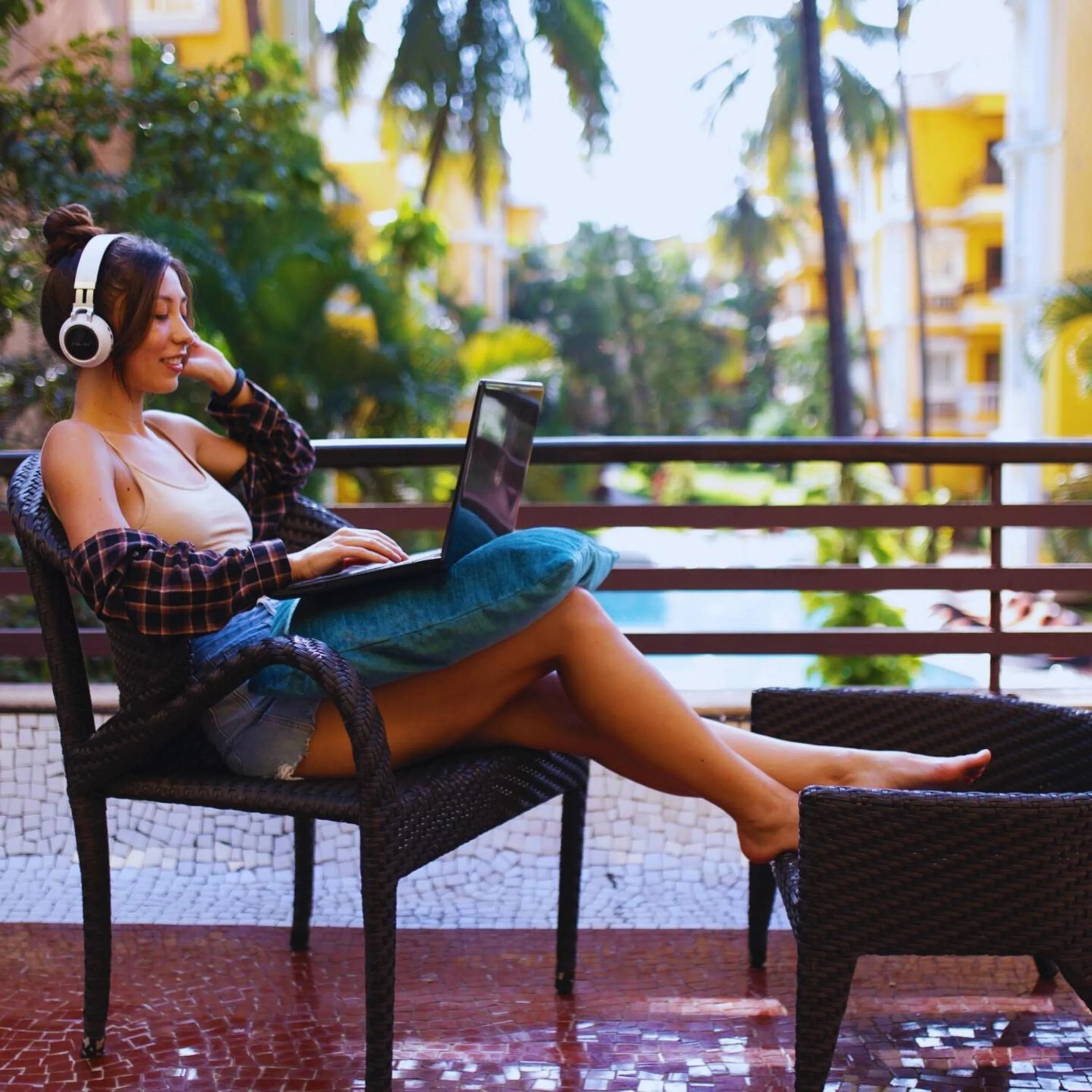 Pool view in Adamo The Bellus Calangute