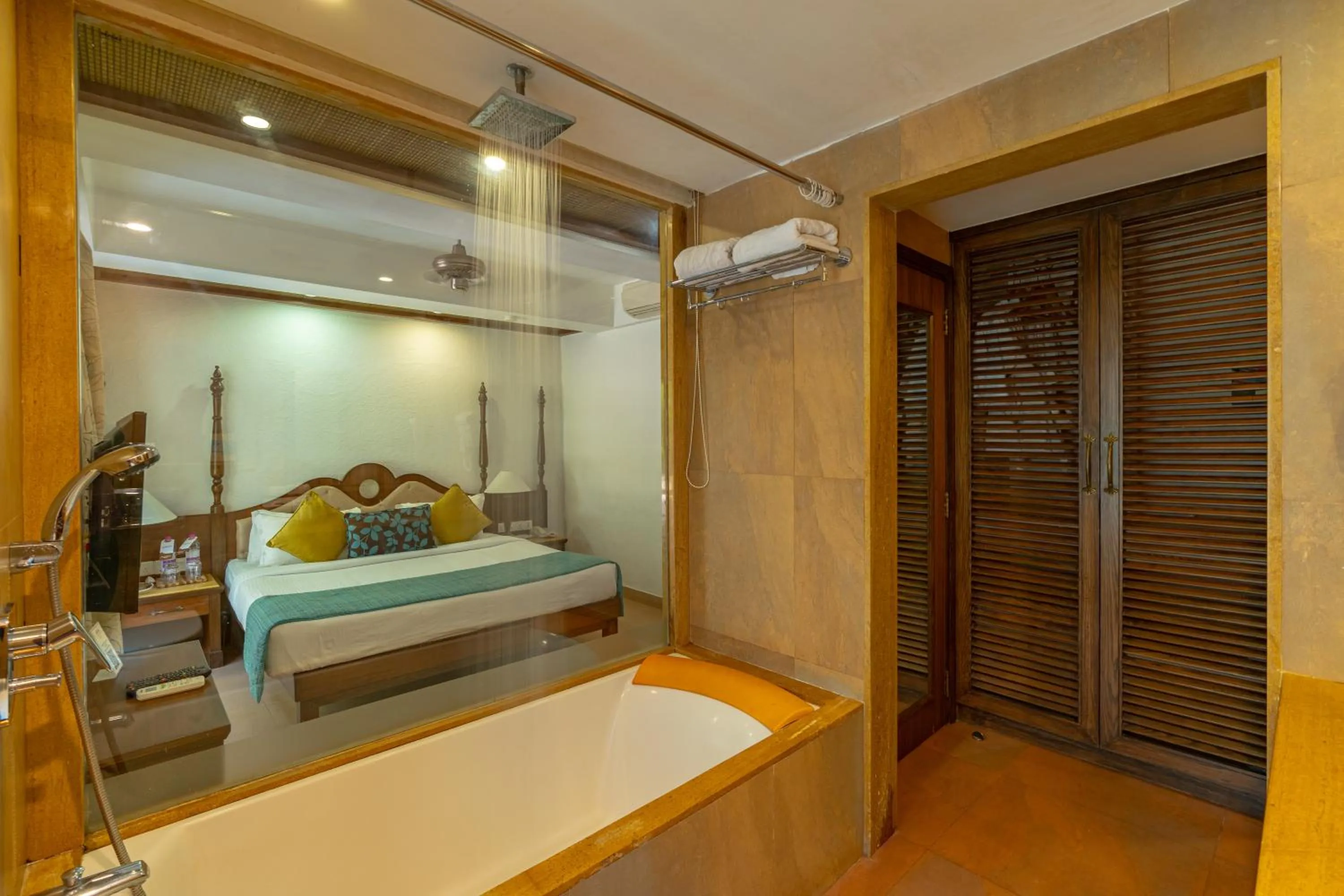 Bathroom, Bed in Adamo The Bellus Calangute