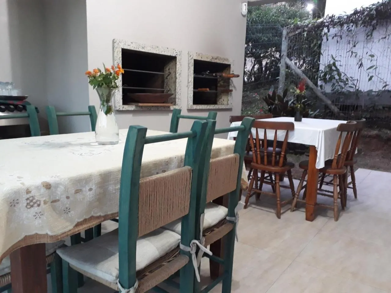 Kitchen or kitchenette in Pousada Azul Oceano