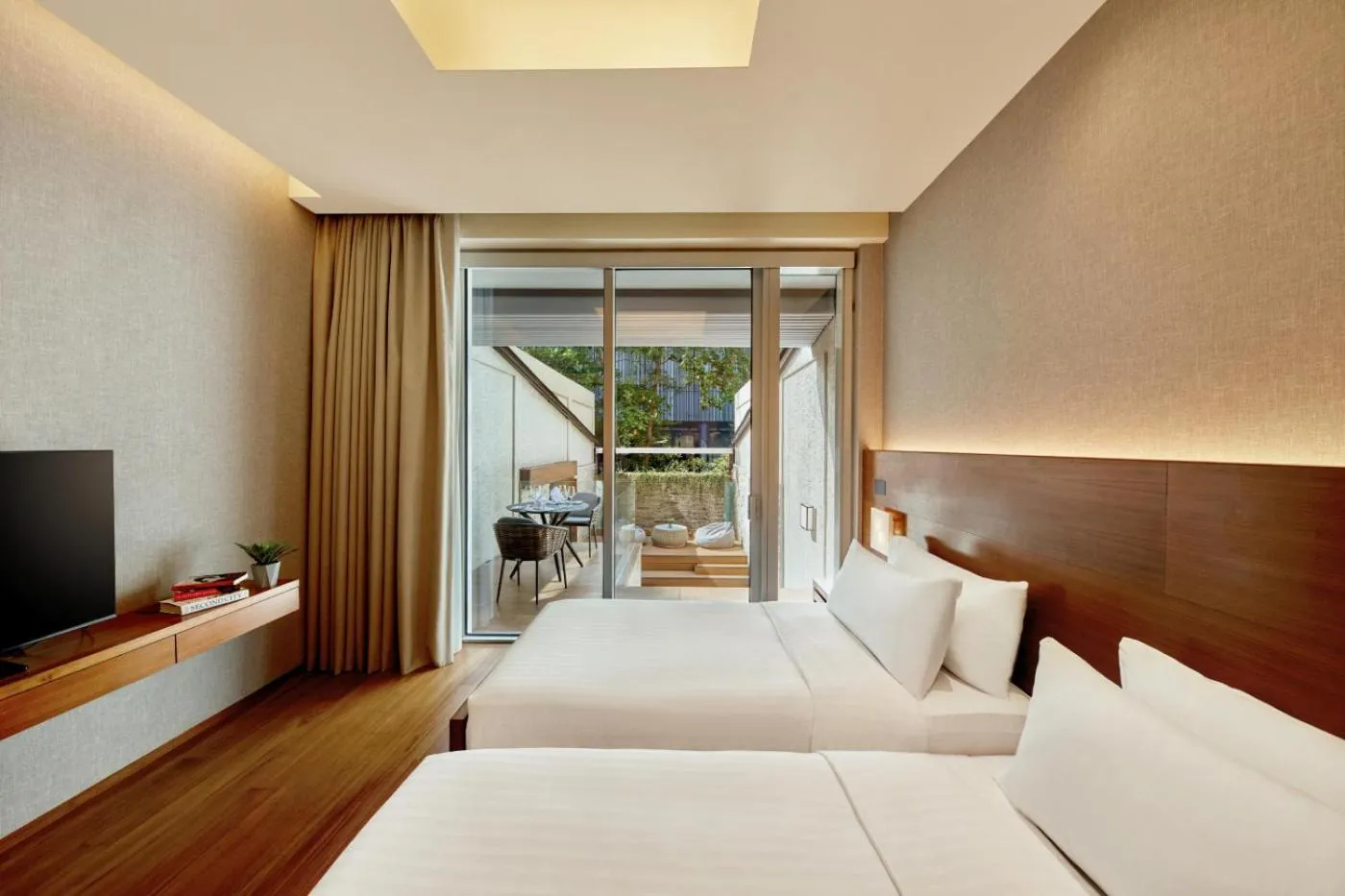 Bed in Oasia Resort Sentosa by Far East Hospitality