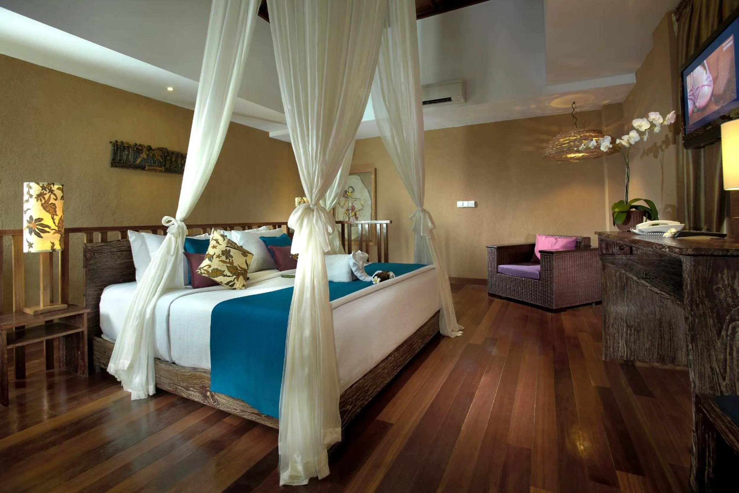 Bedroom, Bed in Kupu Kupu Jimbaran Beach Hotel & Spa by L’Occitane