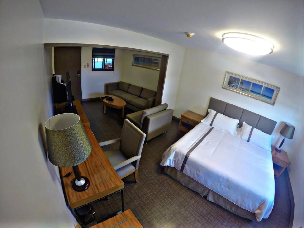 Bed in Saipan Beach Hotel