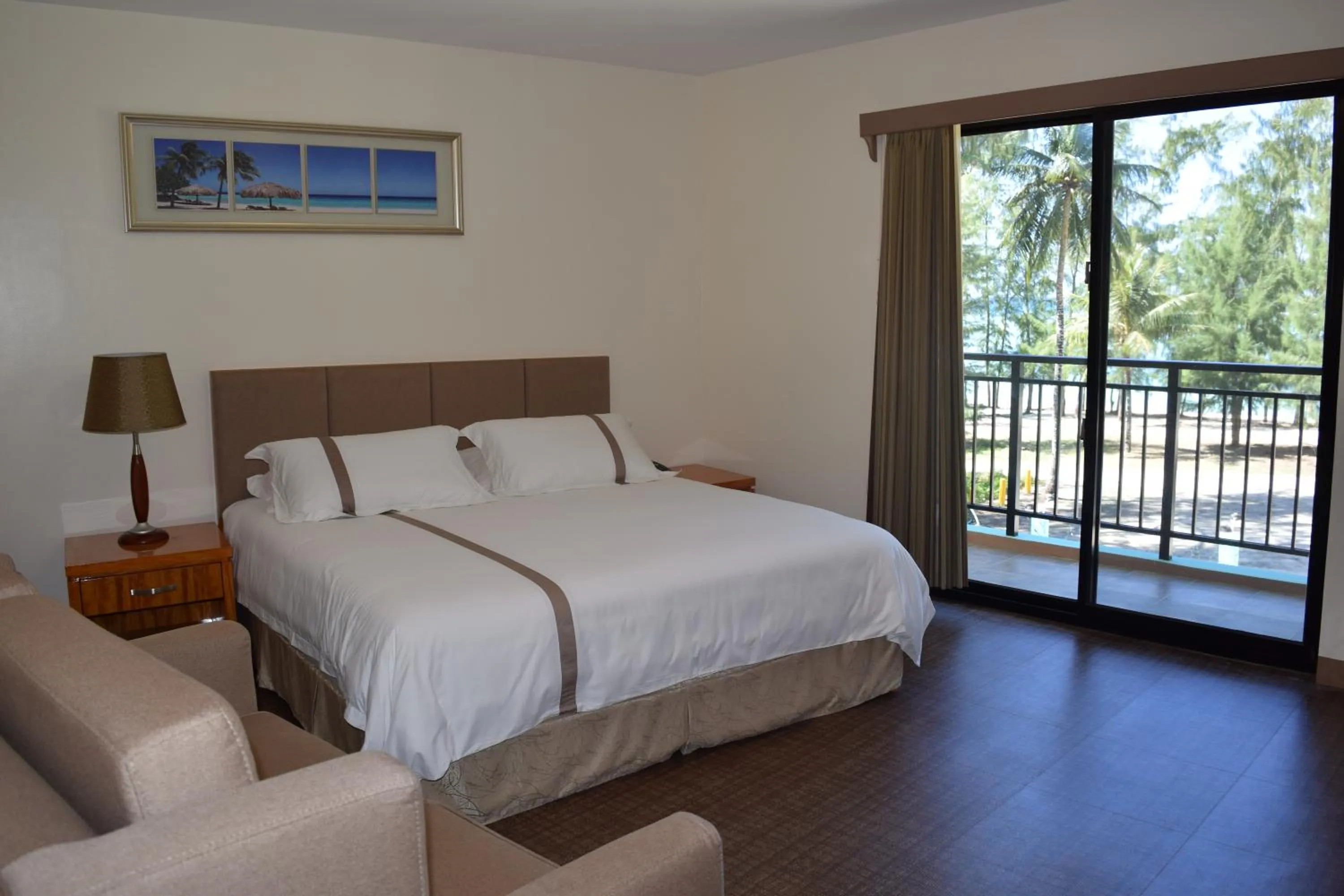 Bed in Saipan Beach Hotel
