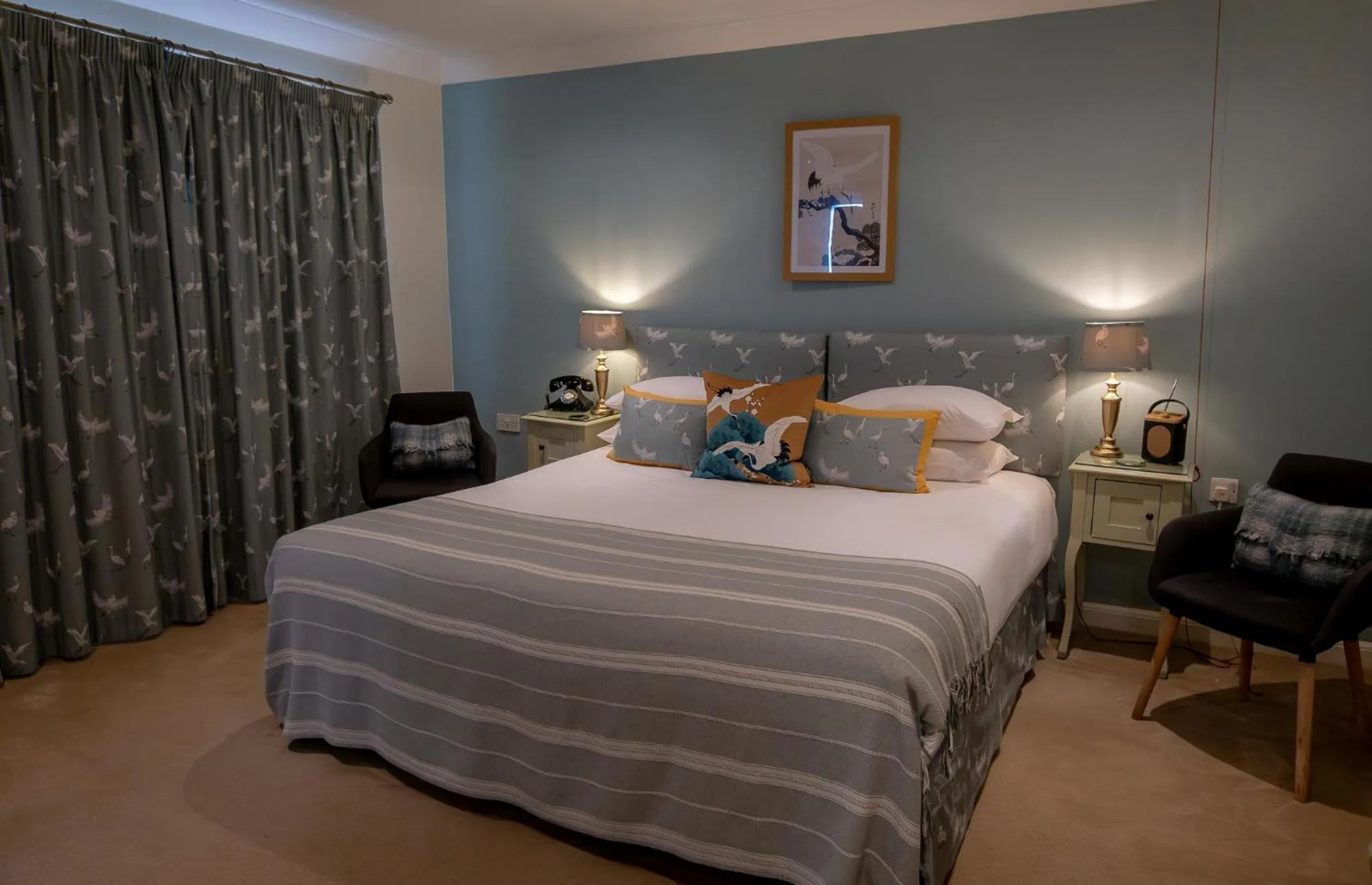 Bedroom, Bed in Leeds Castle Stable Courtyard Bed and Breakfast