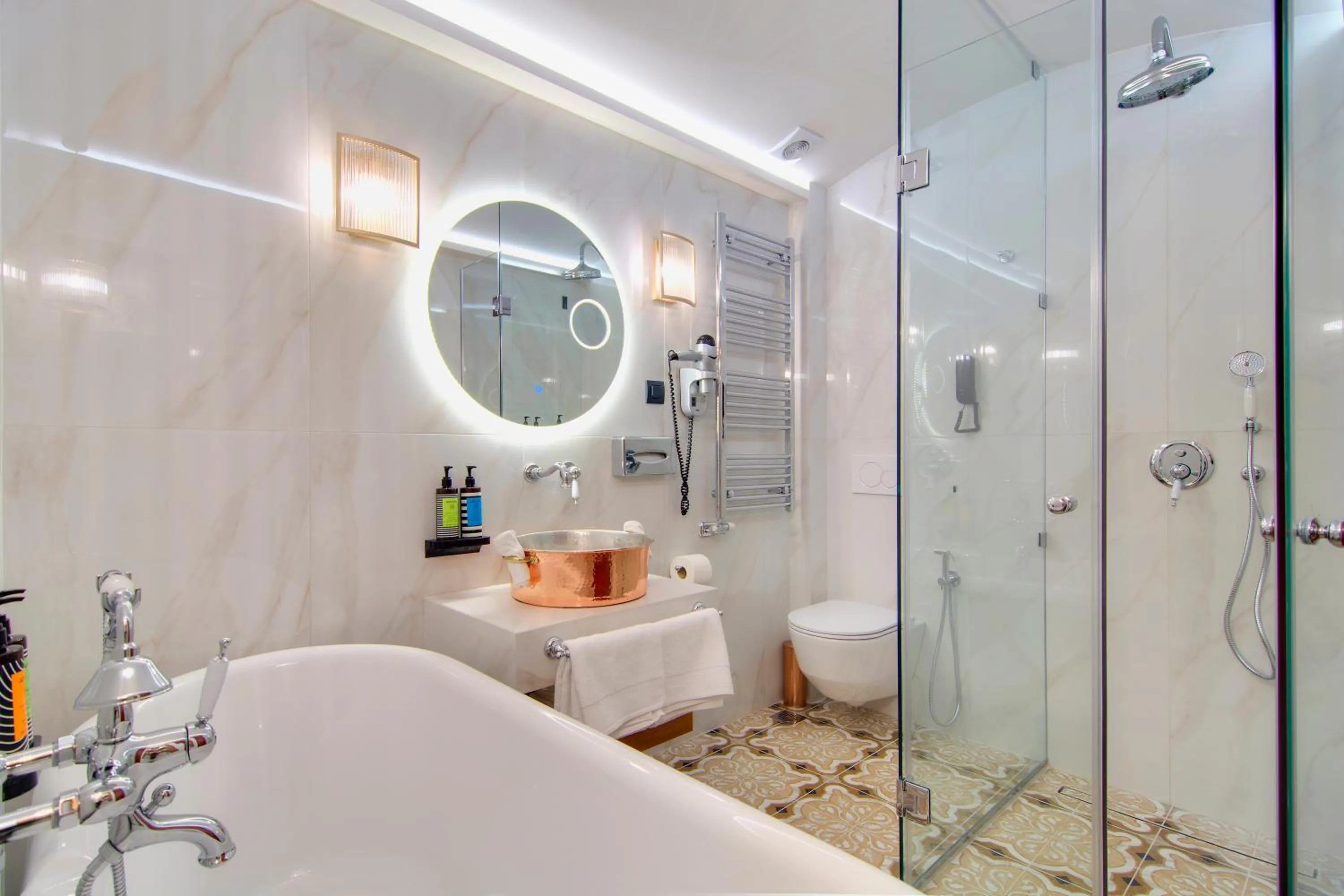 Bathroom in ARCHONTARIKI Historic Boutique Hotel