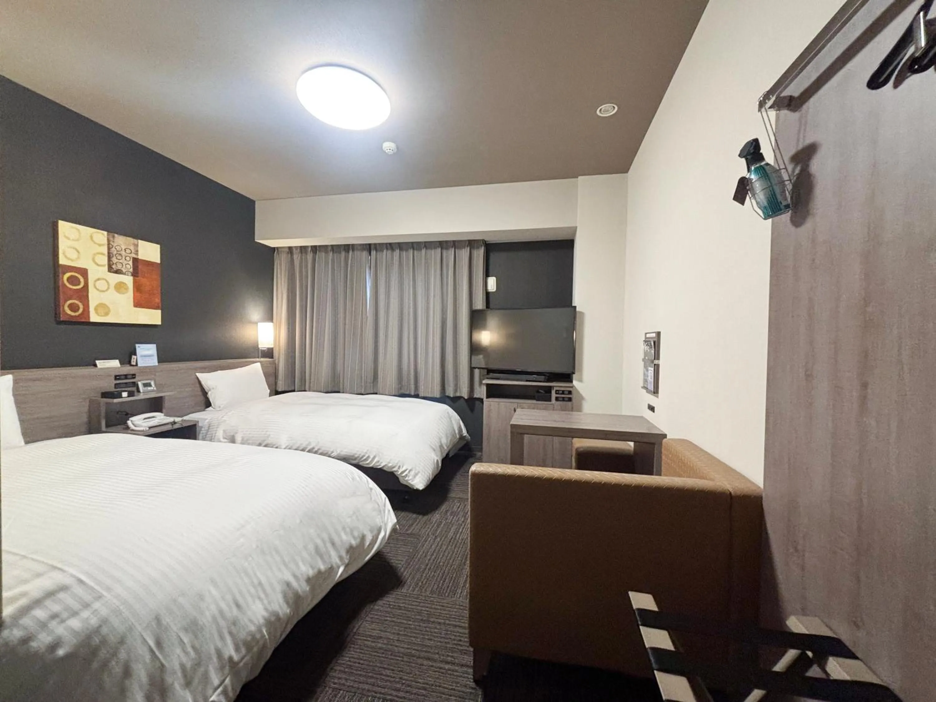 Bedroom, Bed in Hotel Route-Inn Koka Minakuchi -Kokudo 1 gou-