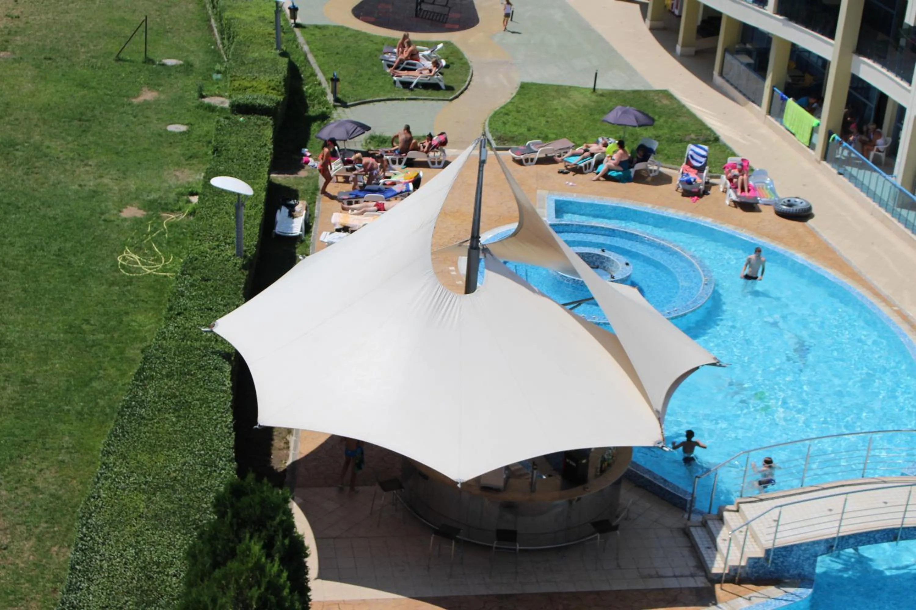 Bird's eye view in Aparthotel Marina Holiday Club - All Inclusive & Free Parking