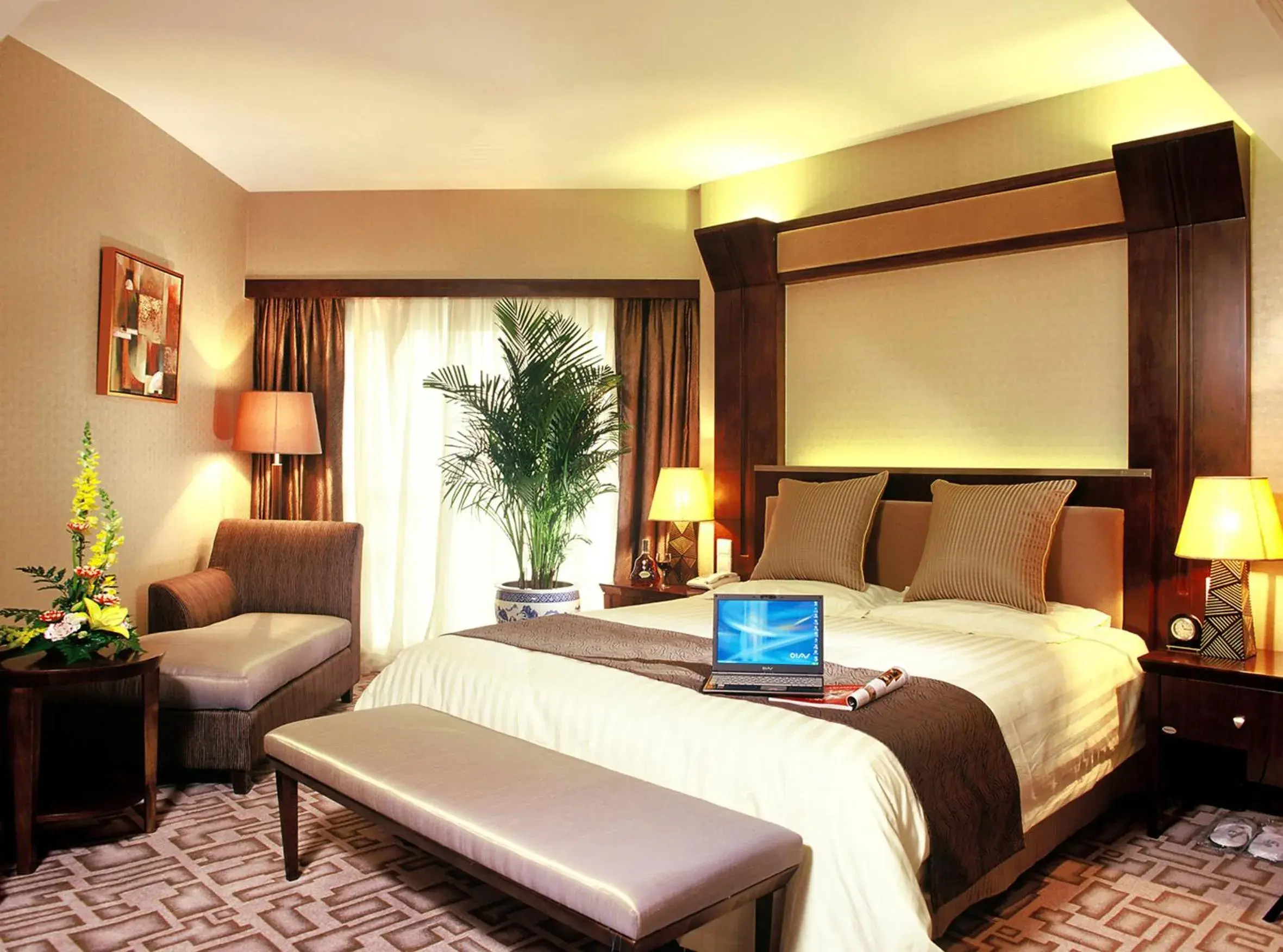 Bed in Xiyuan Hotel Bed in Xiyuan Hotel