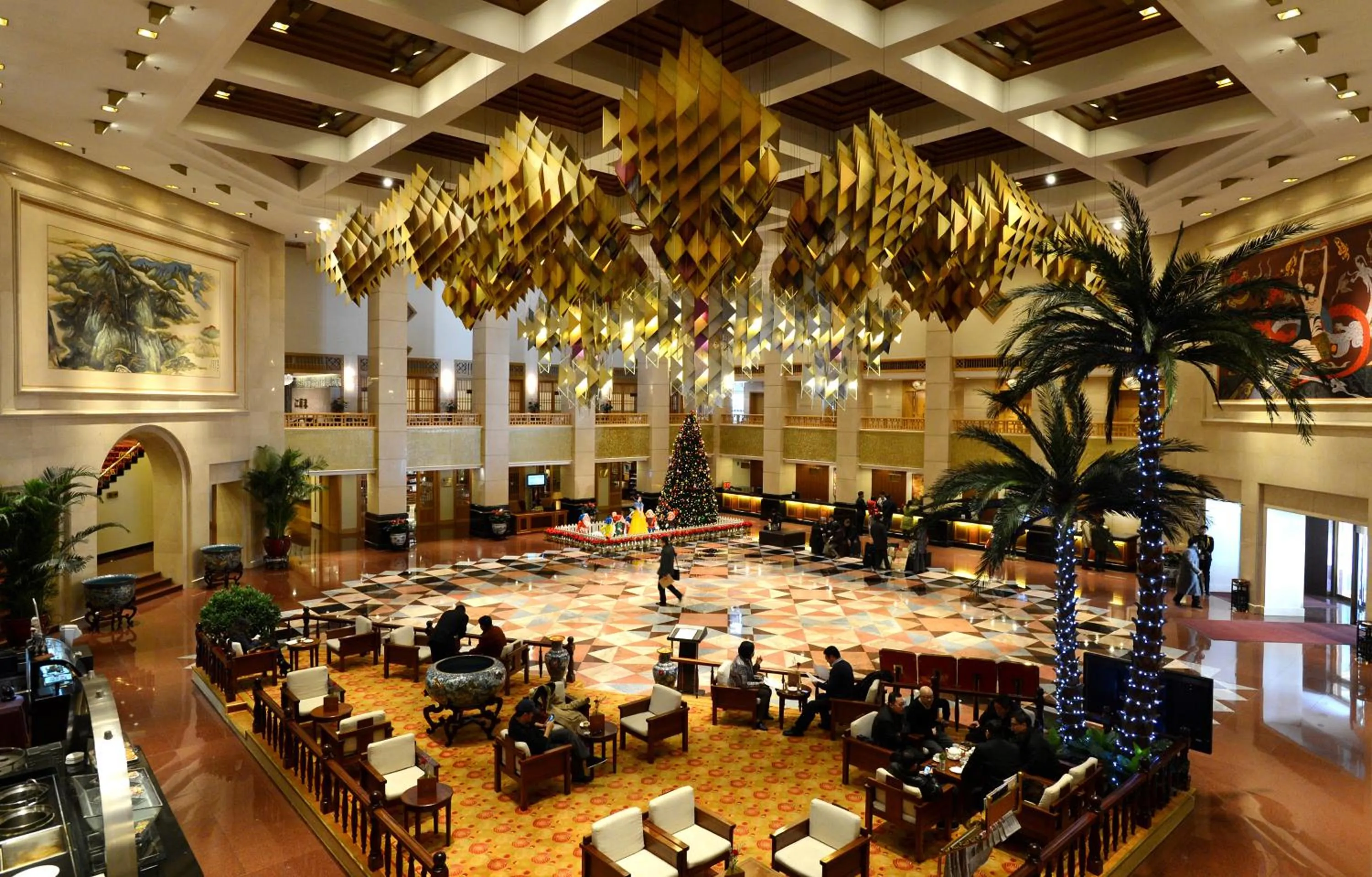 Lobby or reception in Xiyuan Hotel