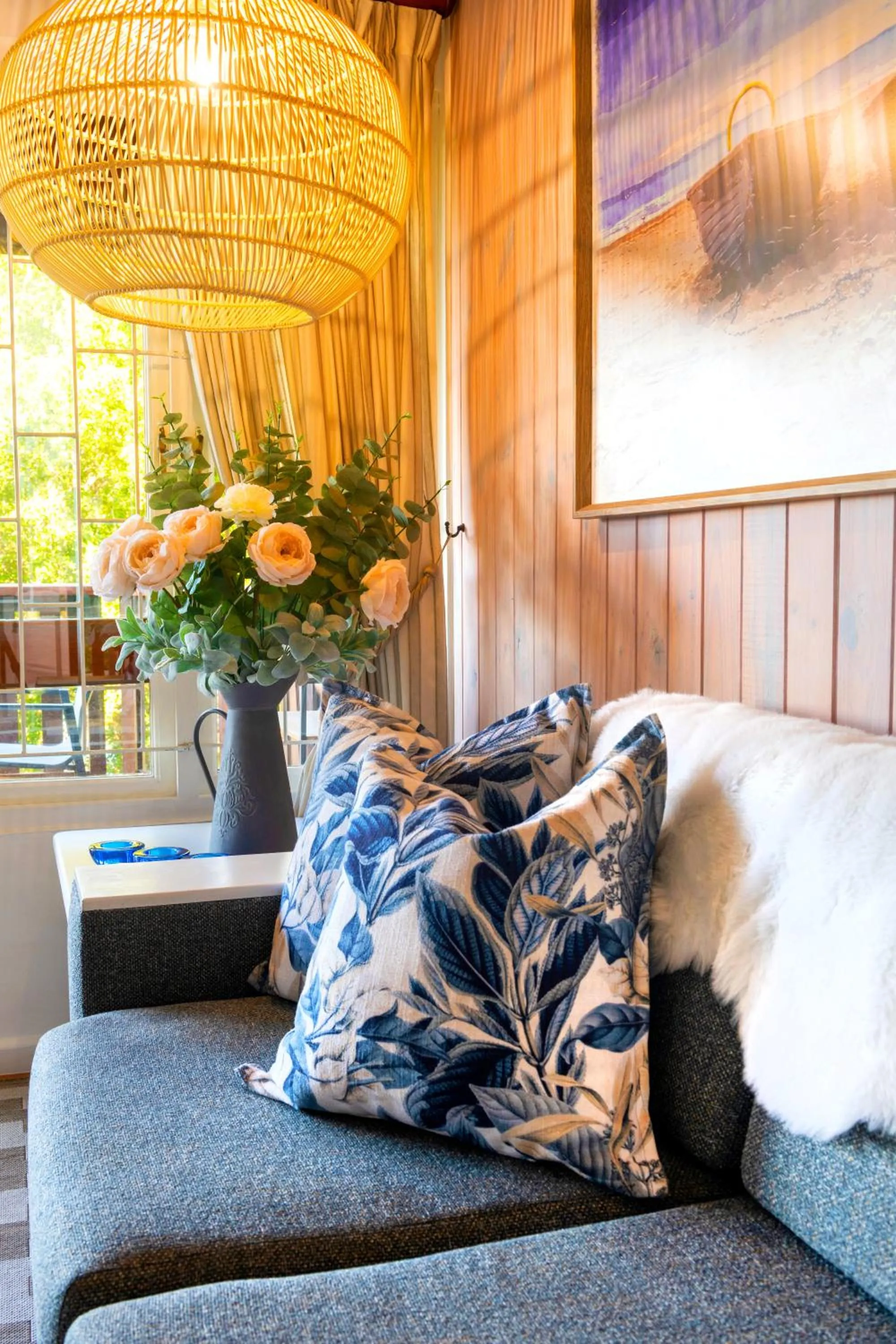 Living room in Knysna River Club by First Private Stays