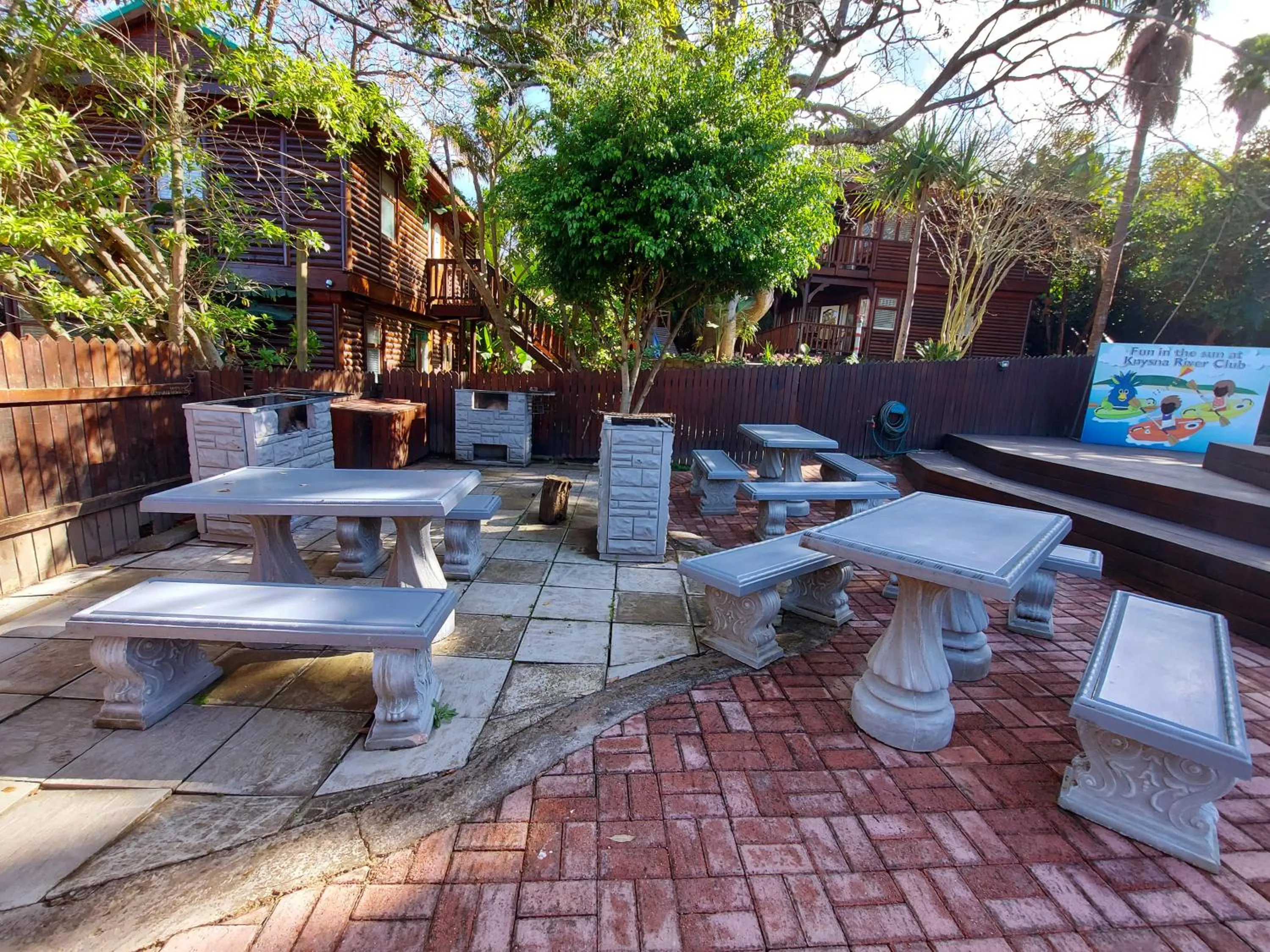 BBQ facilities in Knysna River Club by First Private Stays