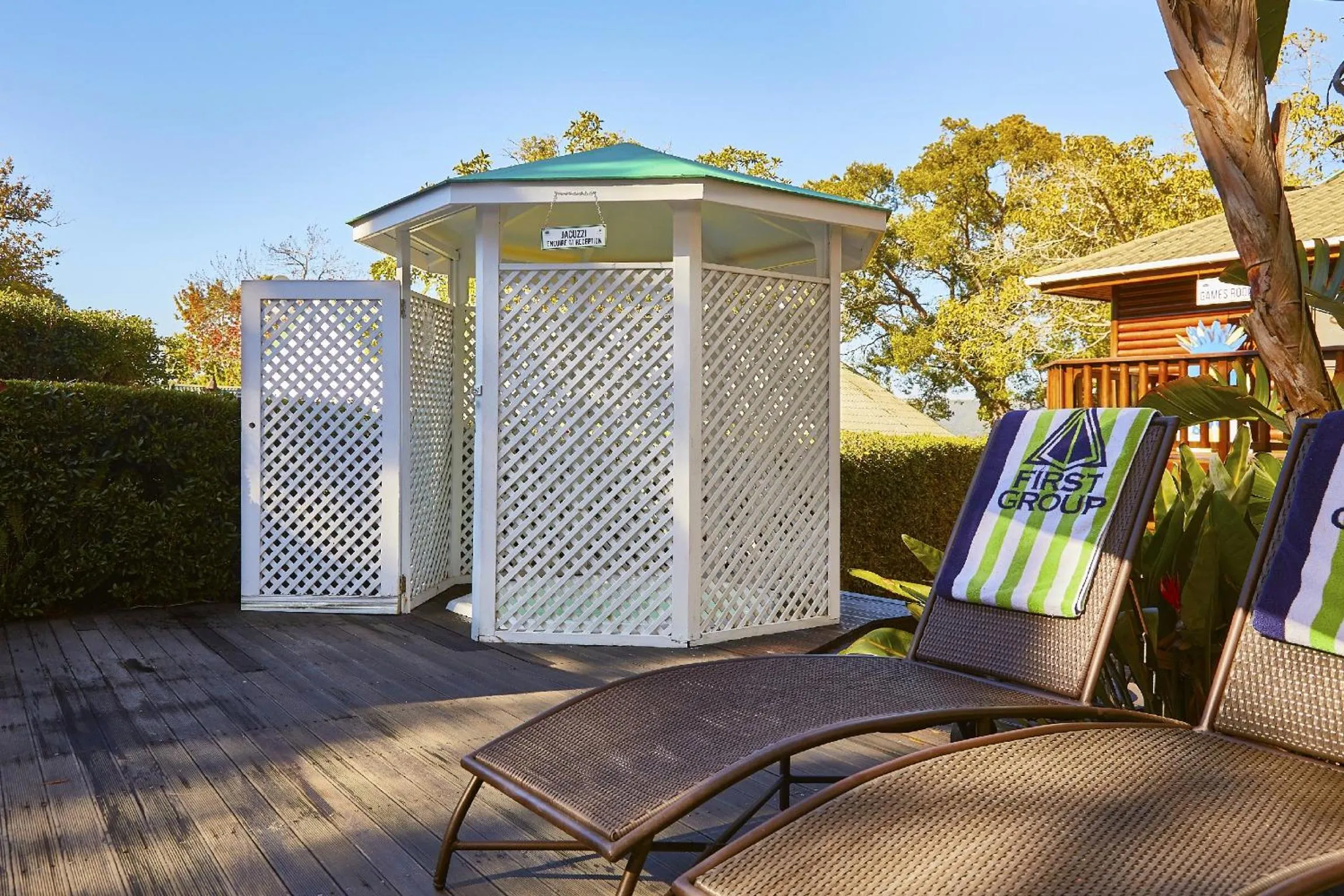 Hot Tub in Knysna River Club by First Private Stays