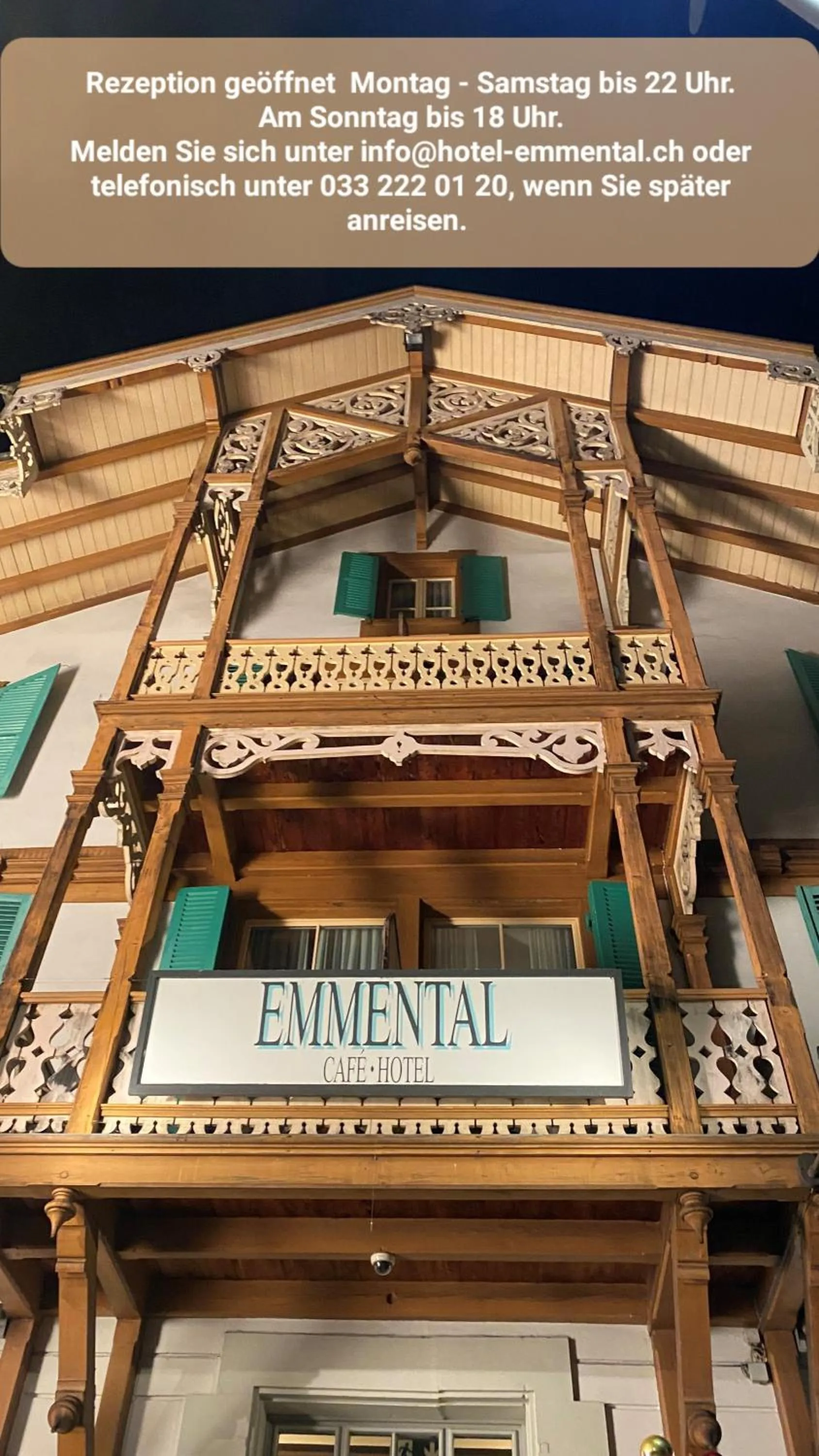 Property building in Hotel Emmental