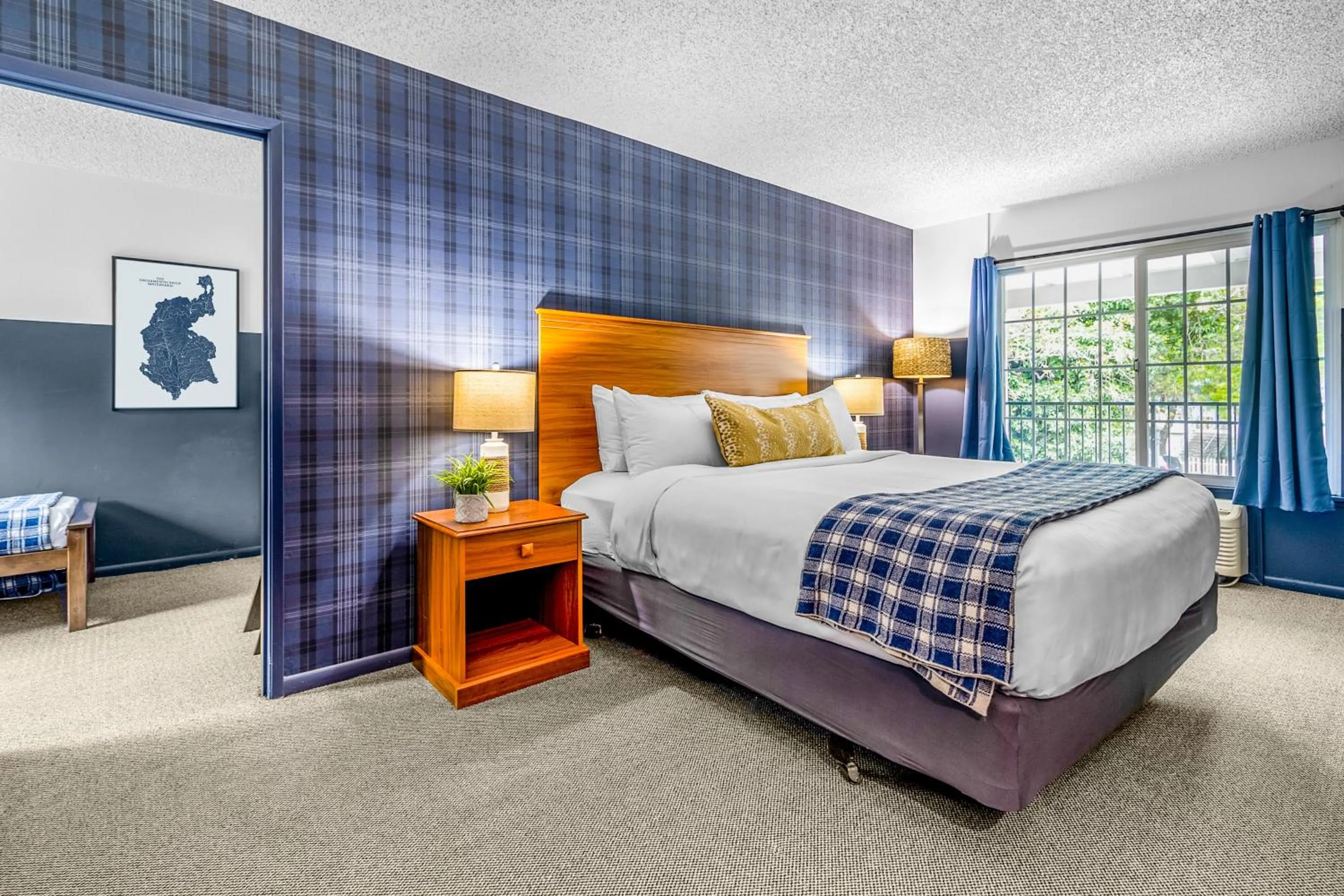 Bedroom, Bed in The Angler Lodge