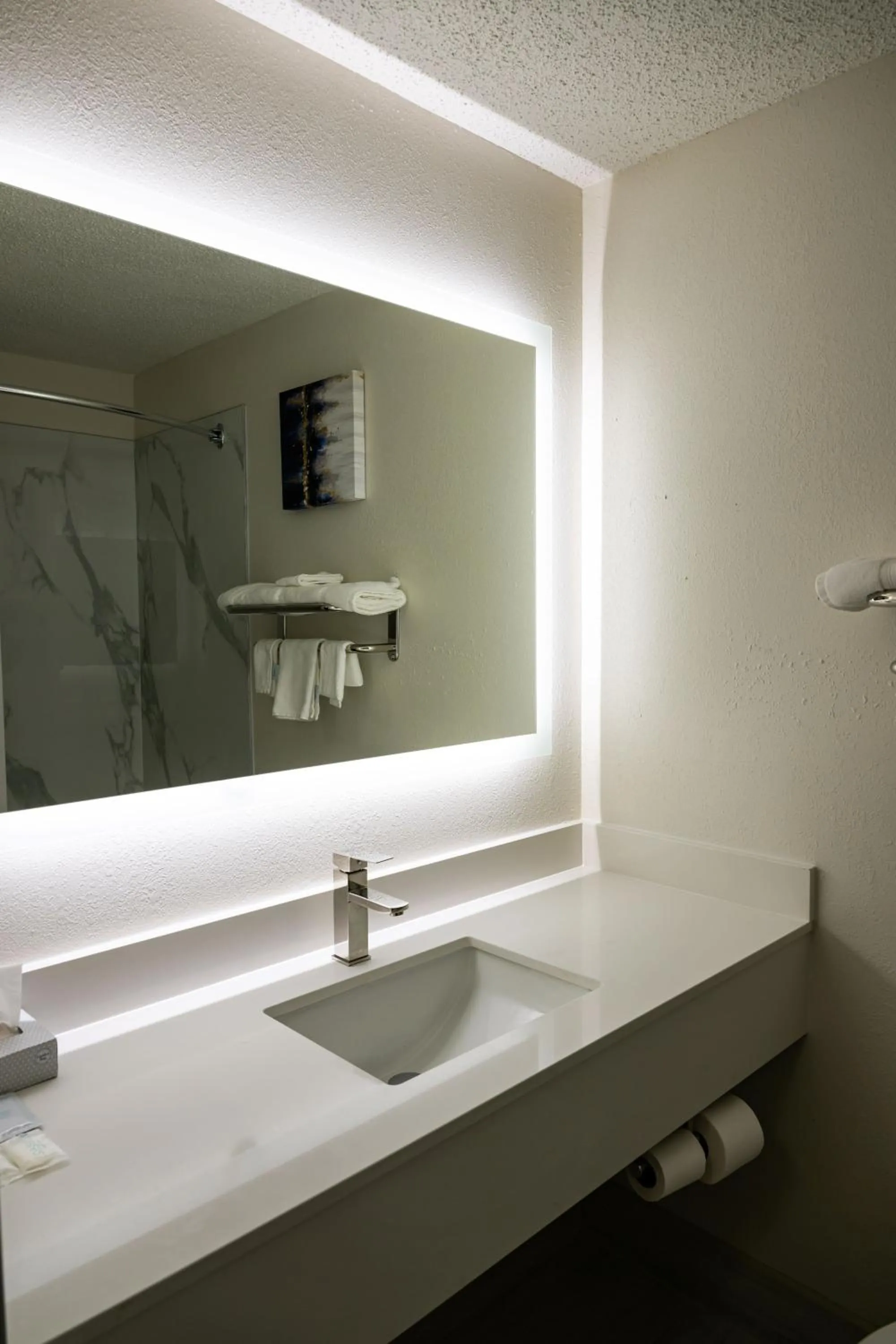 Bathroom in Baymont by Wyndham Greensboro/Coliseum