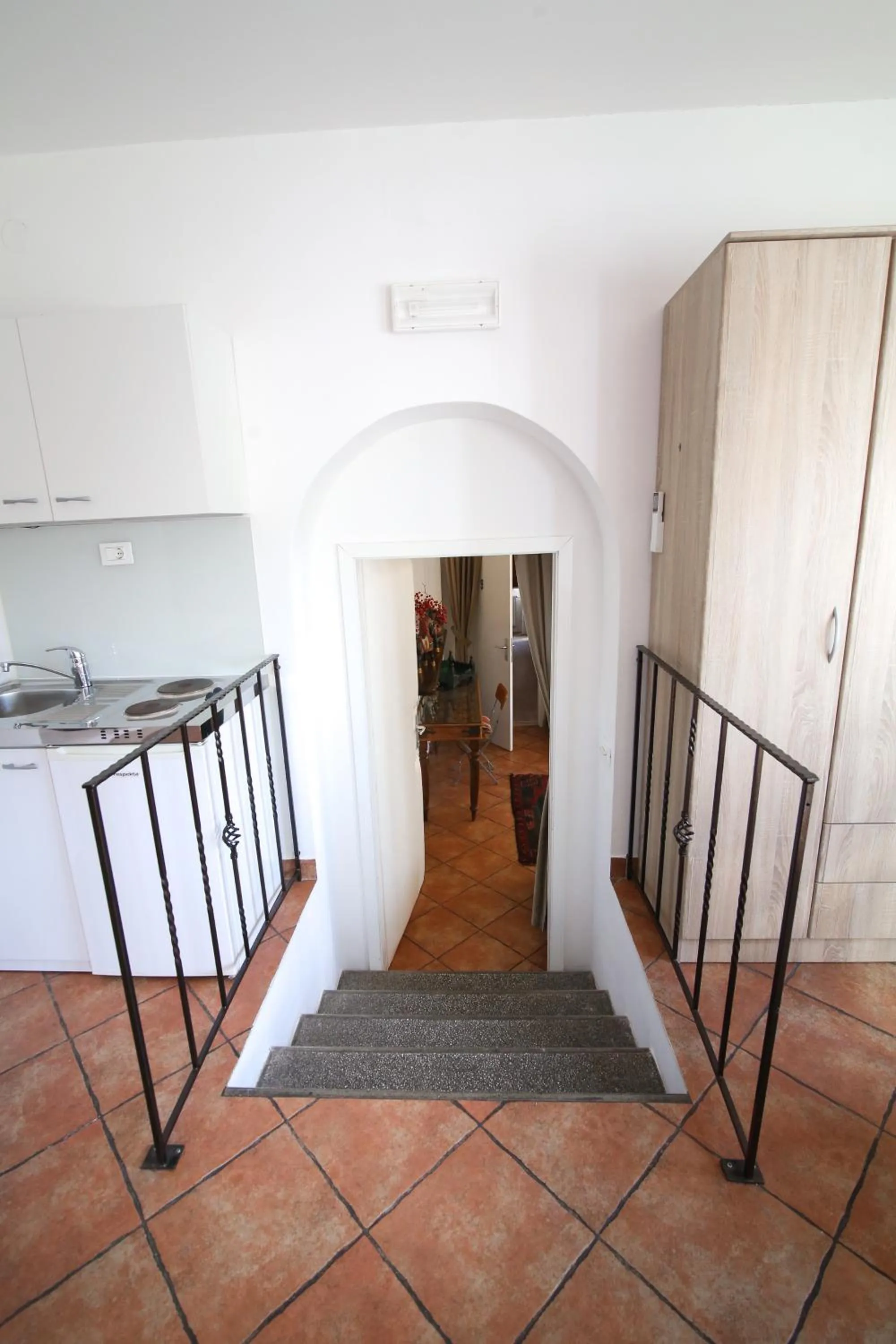 Kitchen or kitchenette in Hotel Katrca