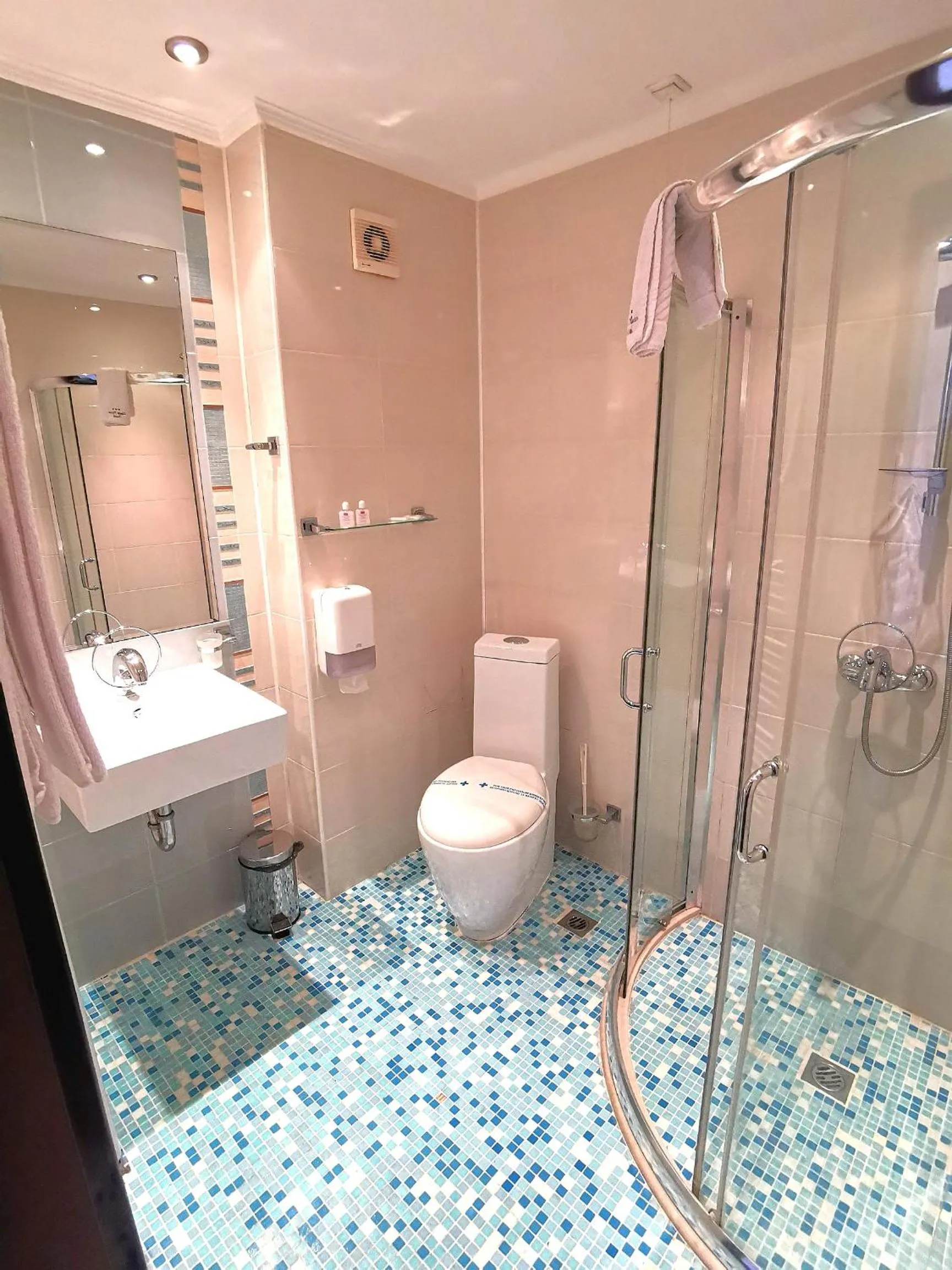 Shower in Elate Plaza Hotel