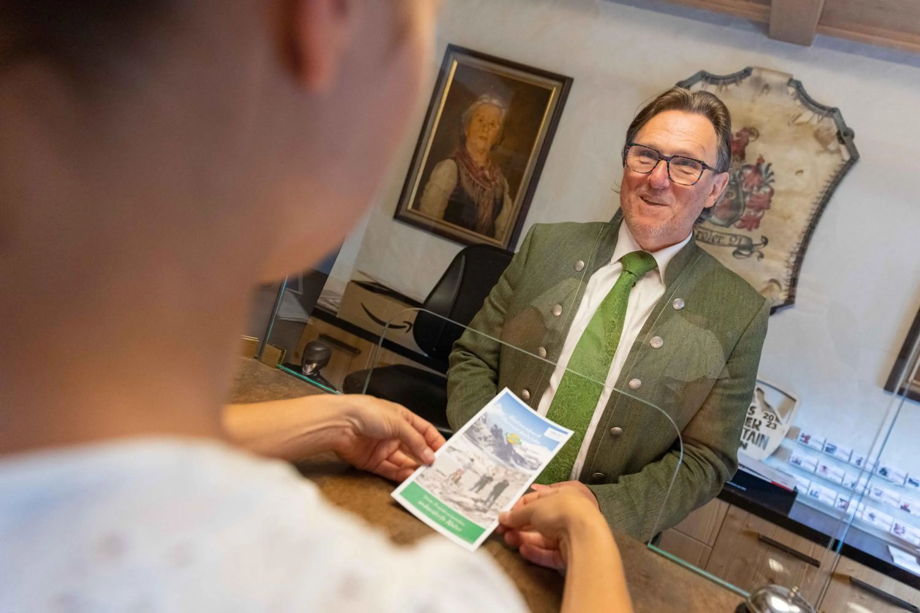 Lobby or reception in Alpin Panoramahotel Lärchenhof