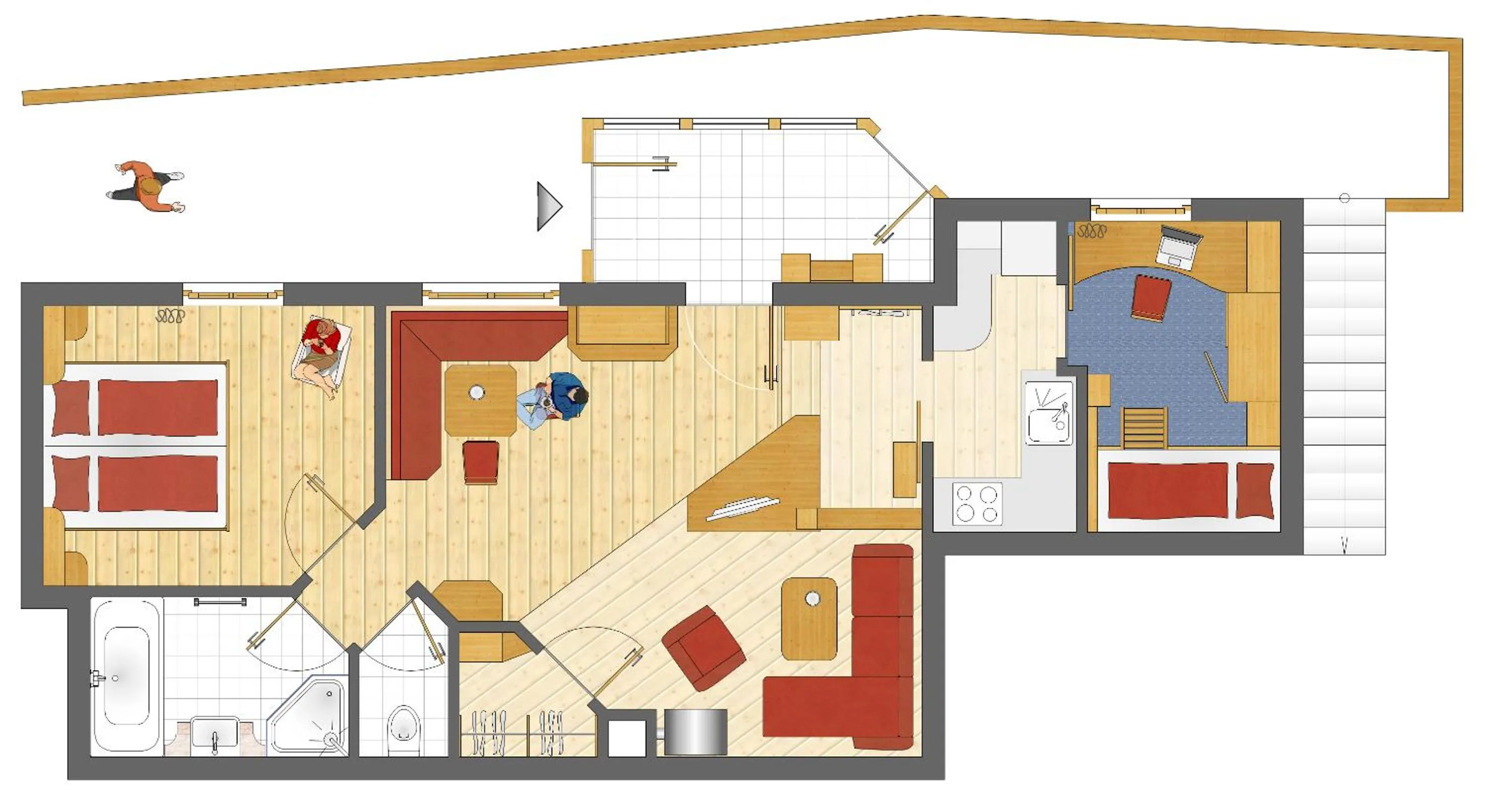 Floor plan in Alpin Panoramahotel Lärchenhof