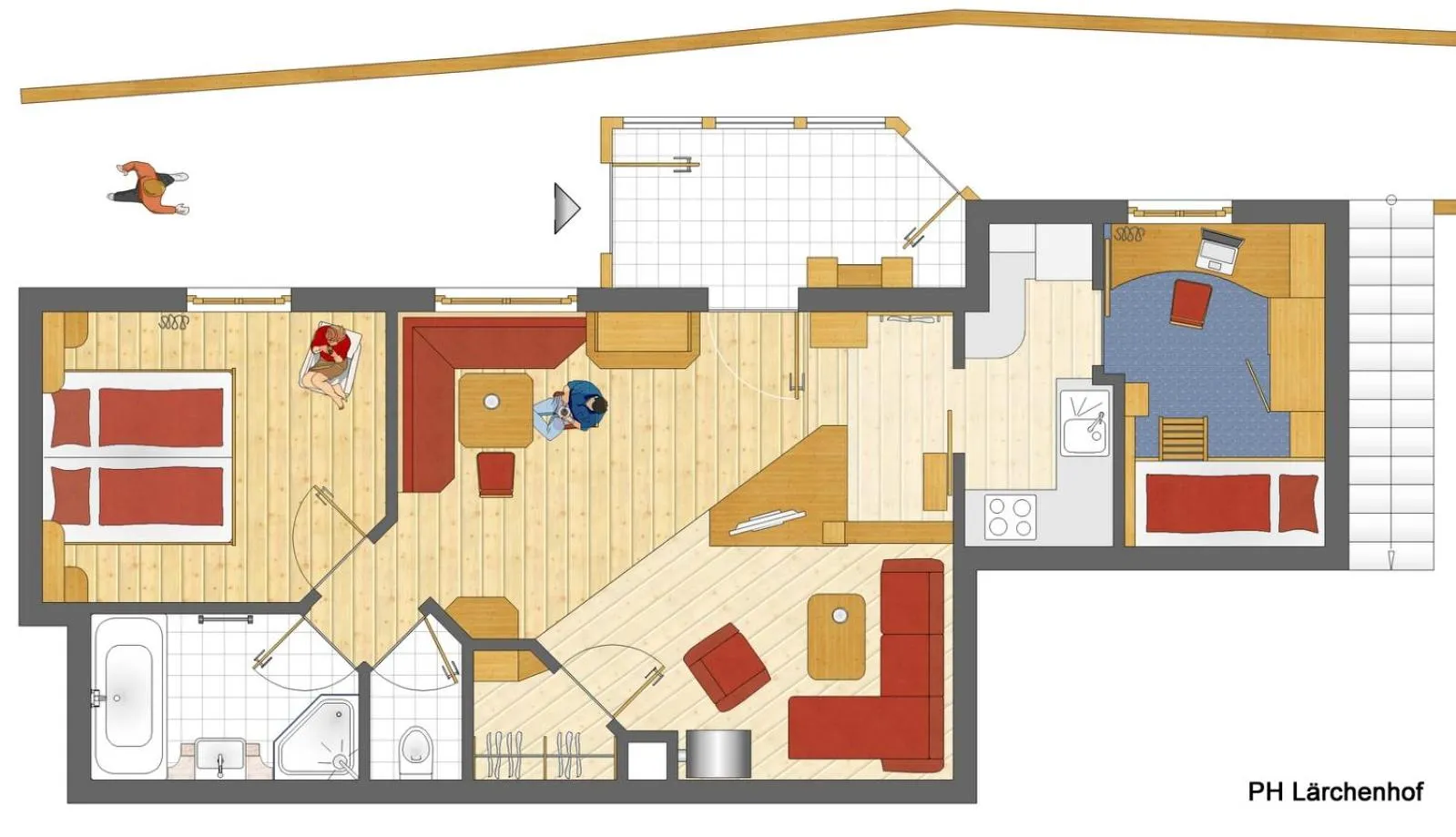 Floor plan in Alpin Panoramahotel Lärchenhof