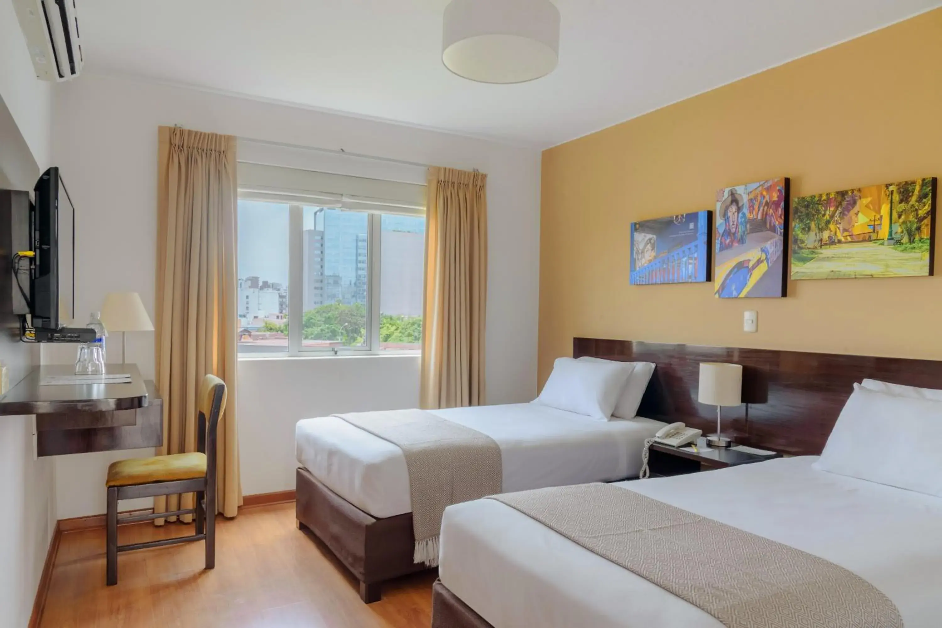 View (from property/room), Bed in Girasoles Hotel View (from property/room), Bed in Girasoles Hotel