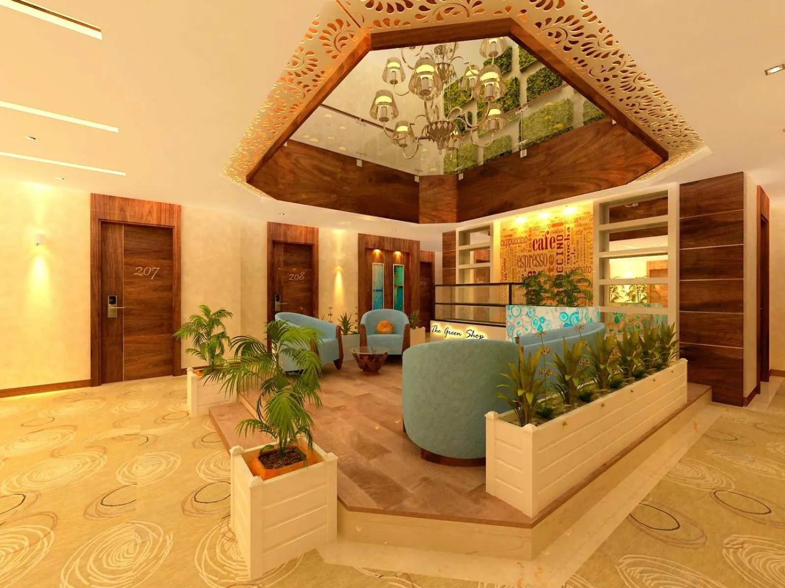 Area and facilities in SKK Blu Hotel & Spa