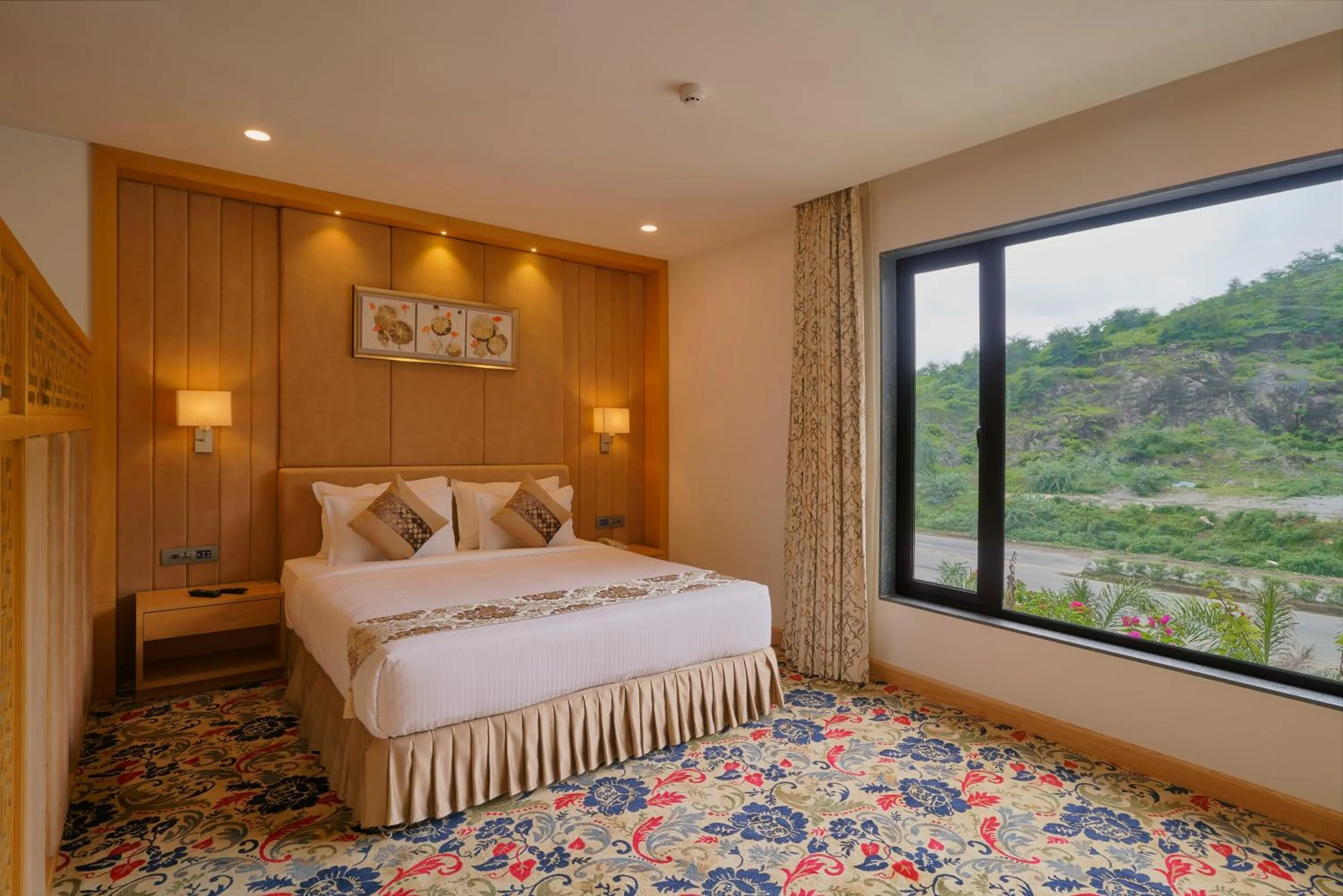 Bed in SKK Blu Hotel & Spa