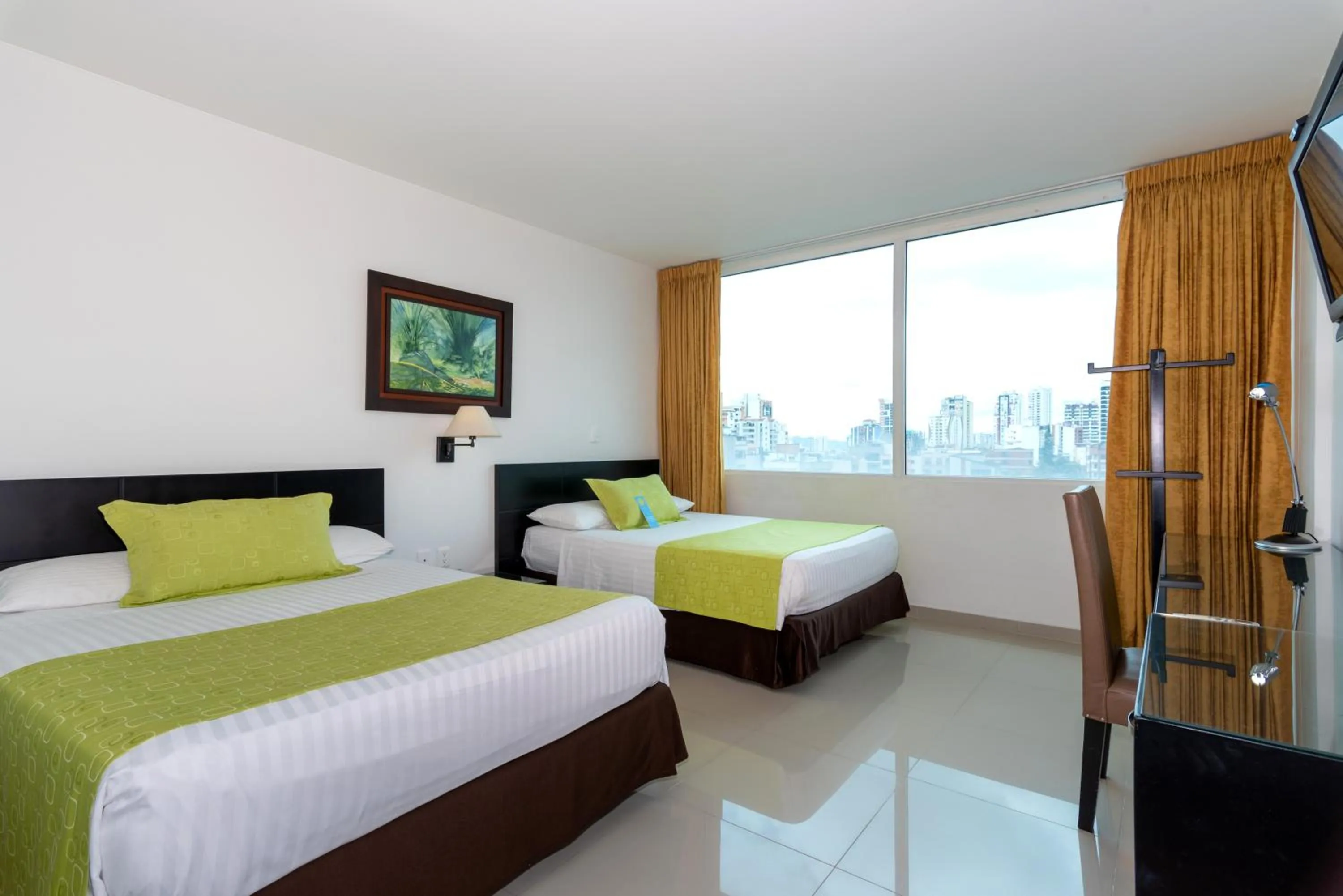 Bed in Hotel Chicamocha