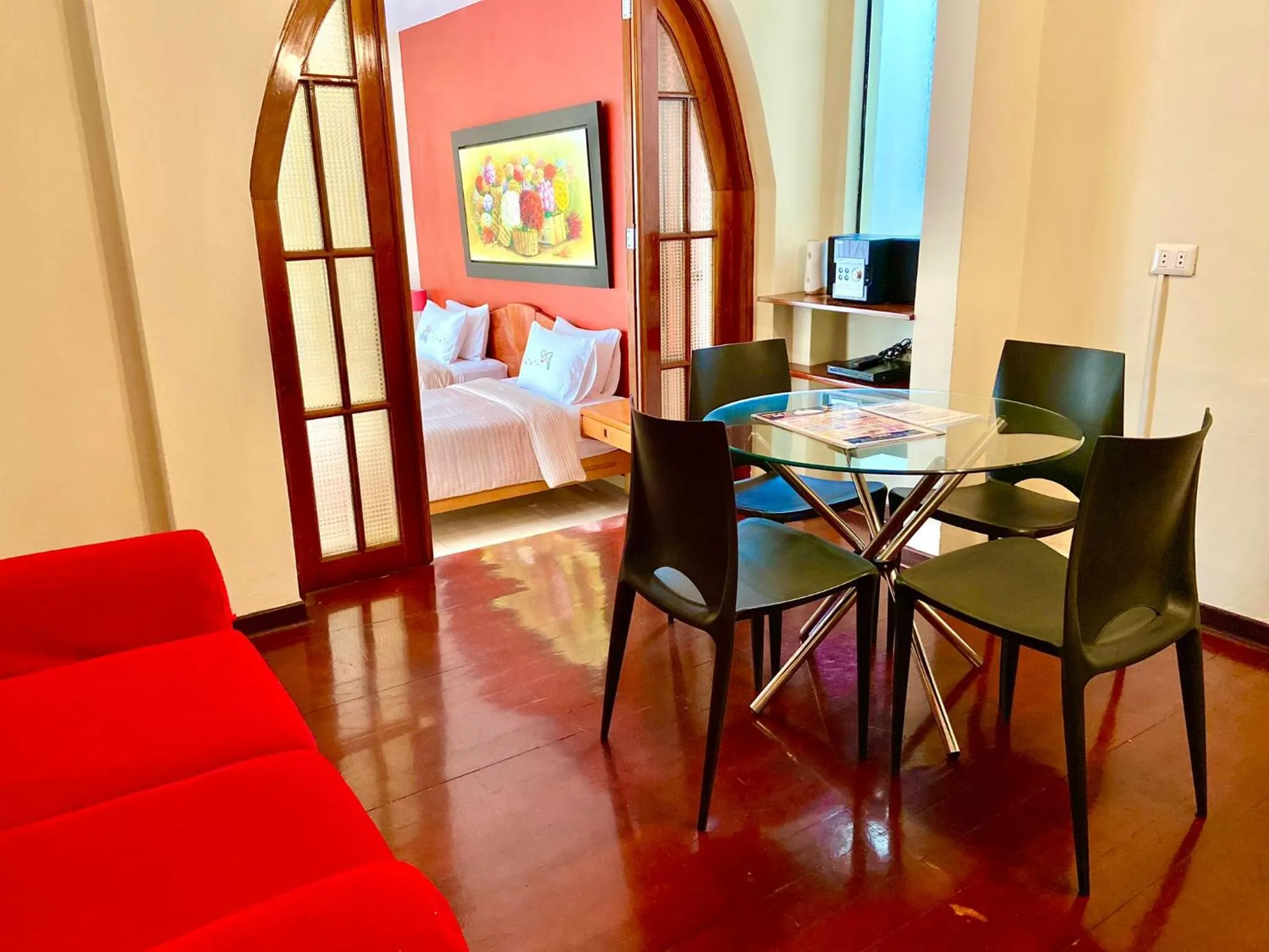 Seating area, Bed in Peru Star Apart-Hotel