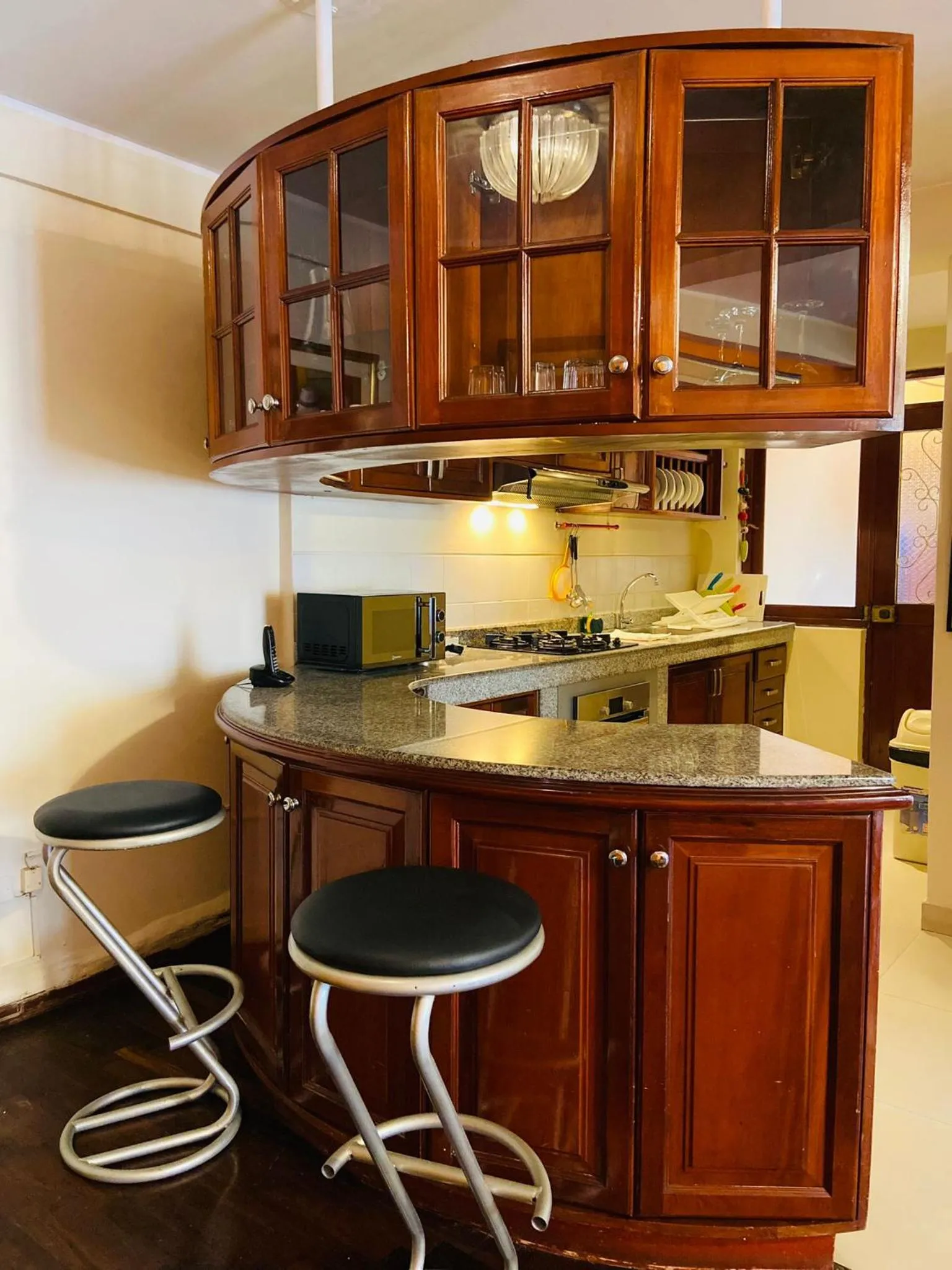 Kitchen or kitchenette in Peru Star Apart-Hotel