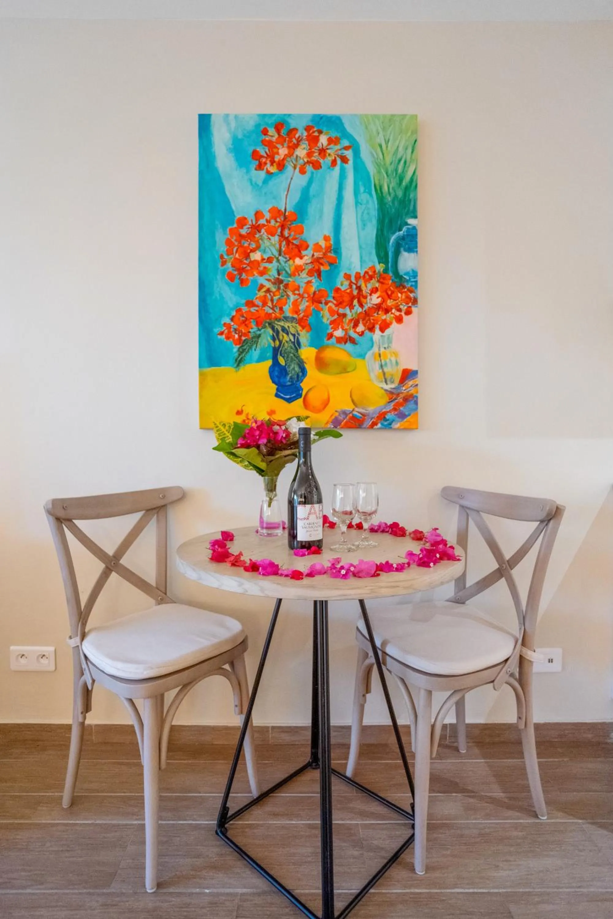 Dining area in Grand Case Beach Club