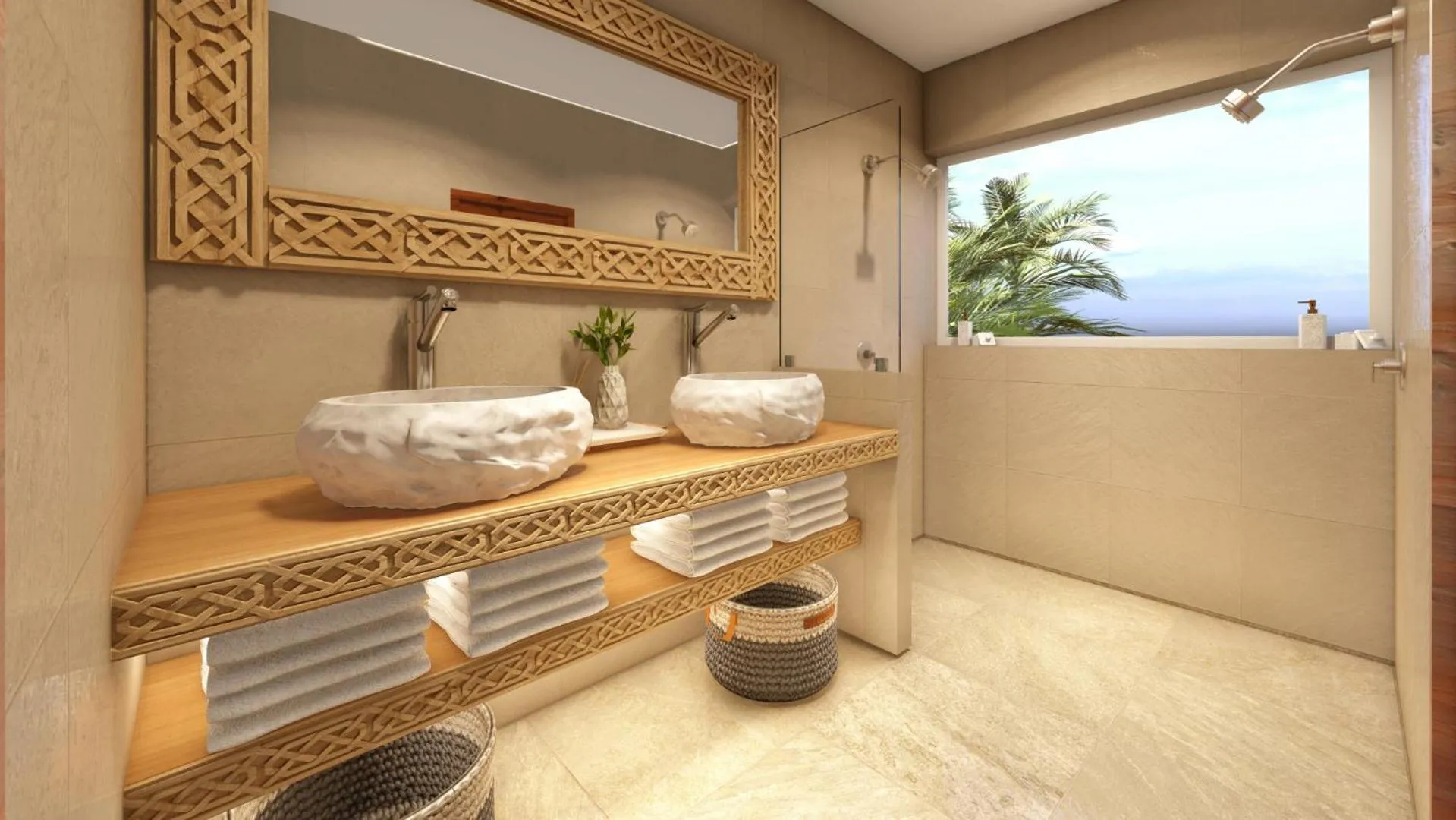 Bathroom in So KohKoon Beach Resort