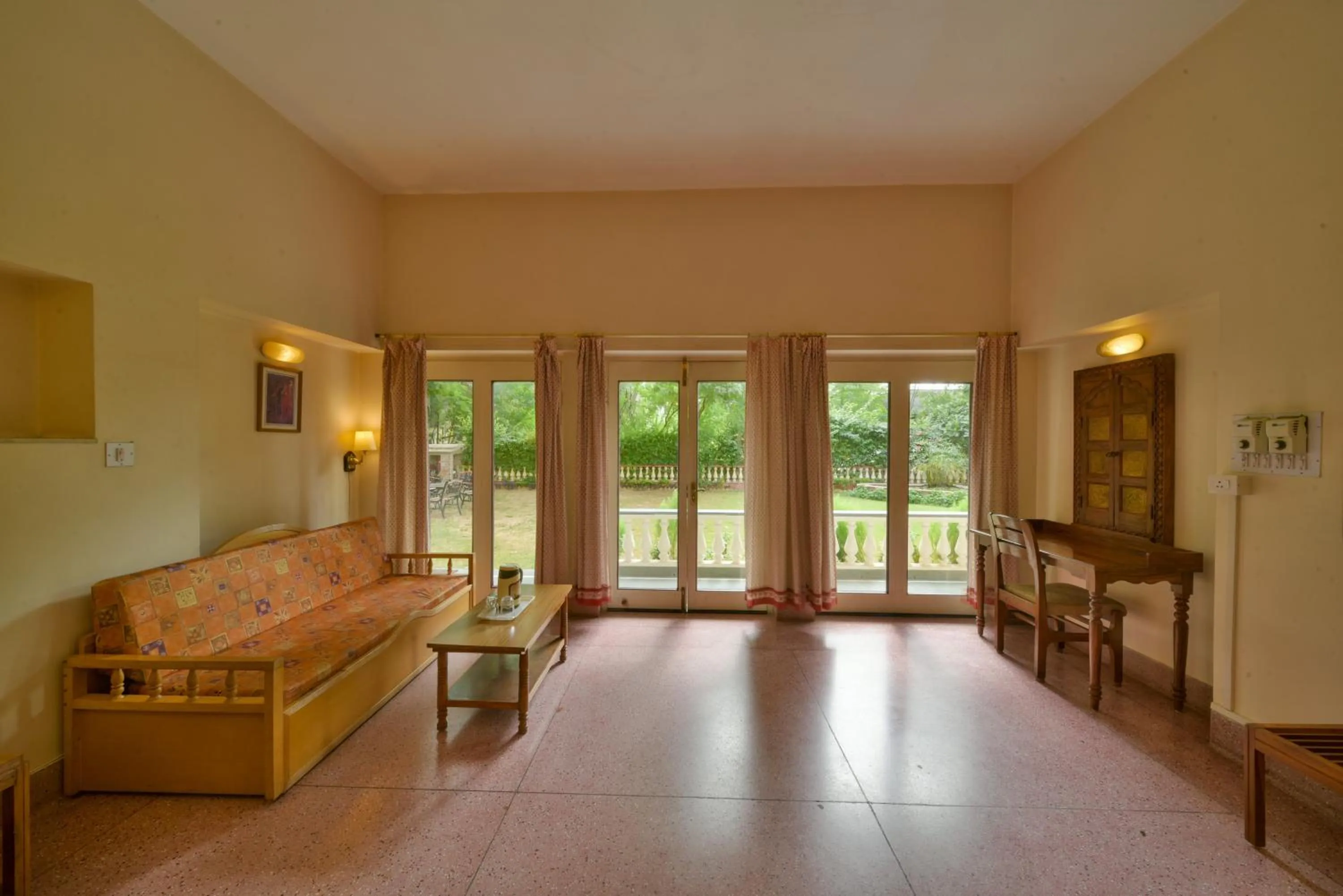 Seating area in Hotel Jai Niwas