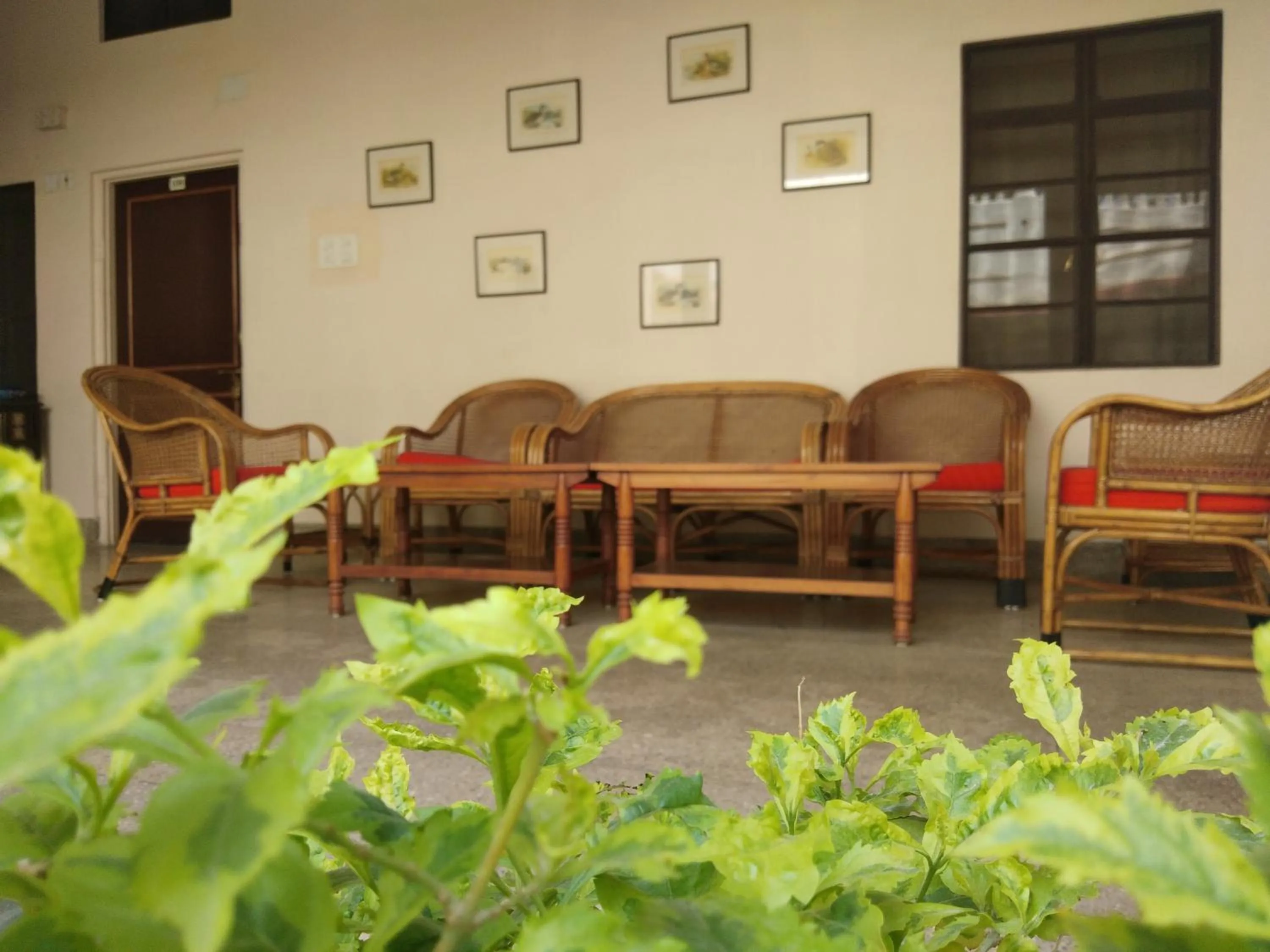 Seating area in Hotel Jai Niwas