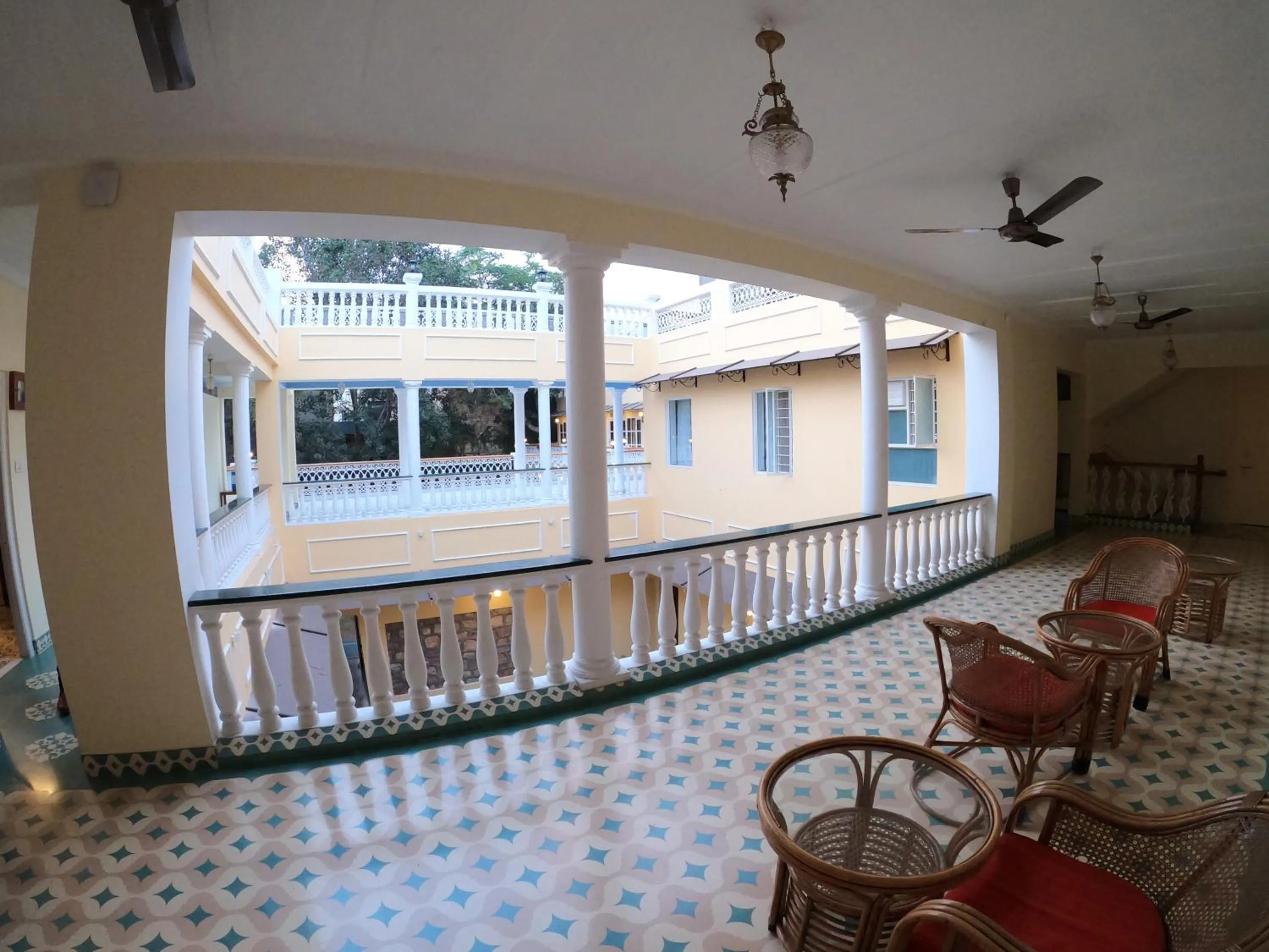 Seating area in Hotel Jai Niwas
