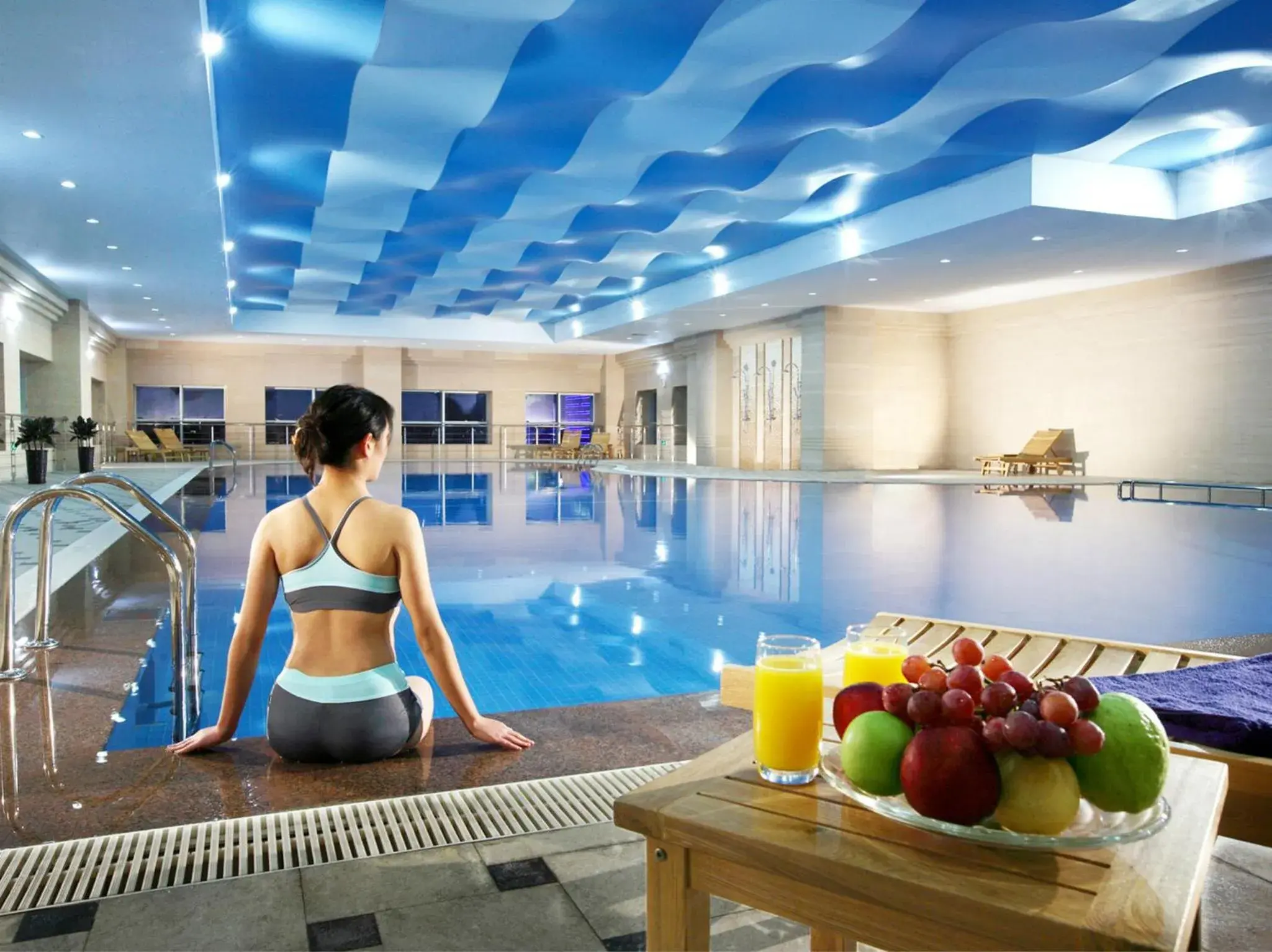 Swimming pool in Tianjin Saixiang Hotel Swimming pool in Tianjin Saixiang Hotel