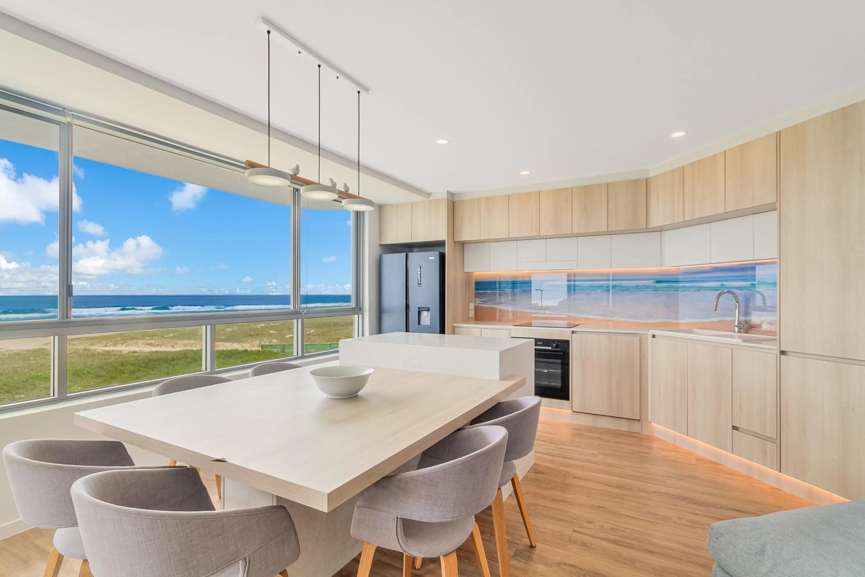 kitchen in Oceanside Resort - Absolute Beachfront Apartments