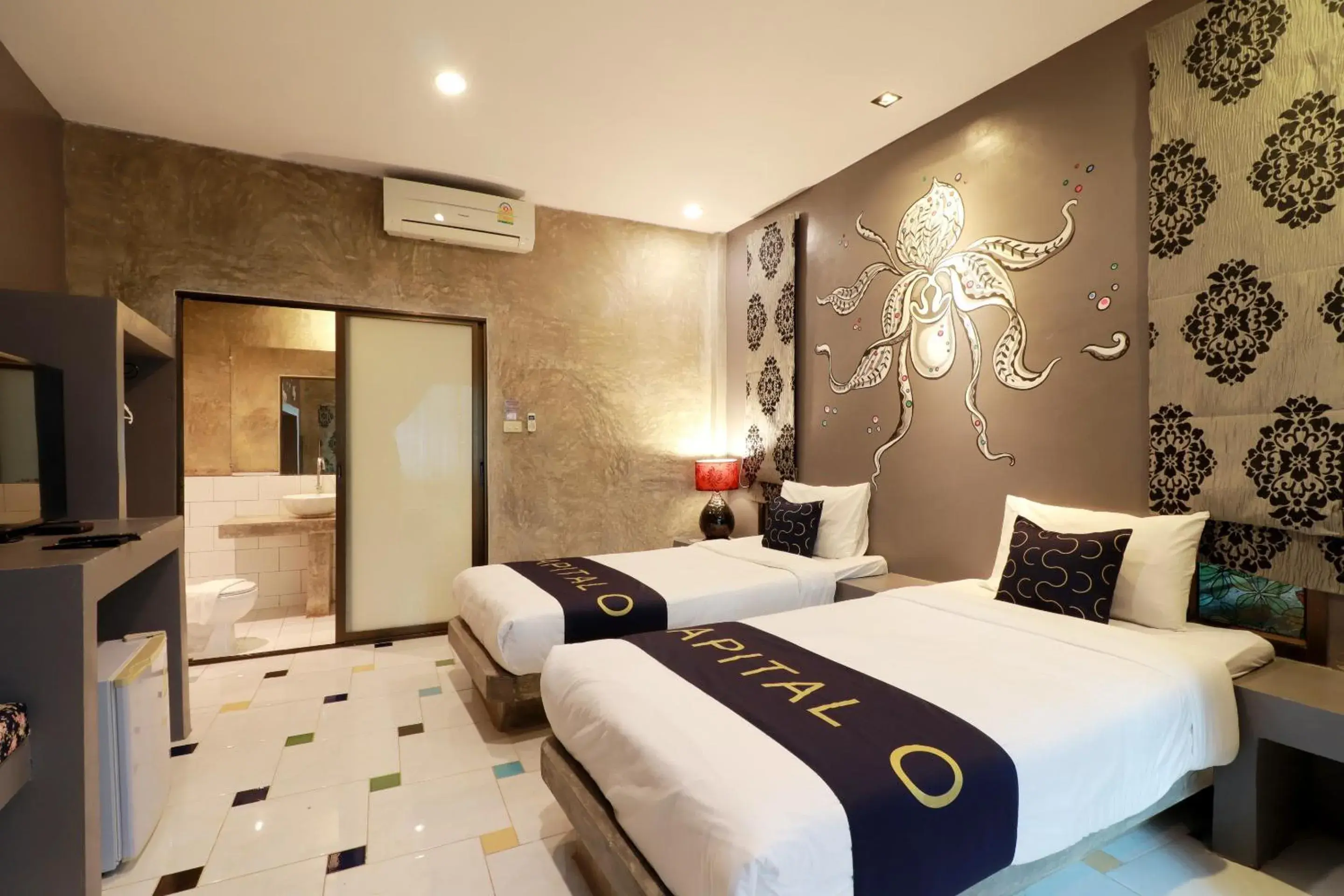 Large Twin Room in Capital O 464 At Nata Chiangmai Chic Jungle Large Twin Room in Capital O 464 At Nata Chiangmai Chic Jungle