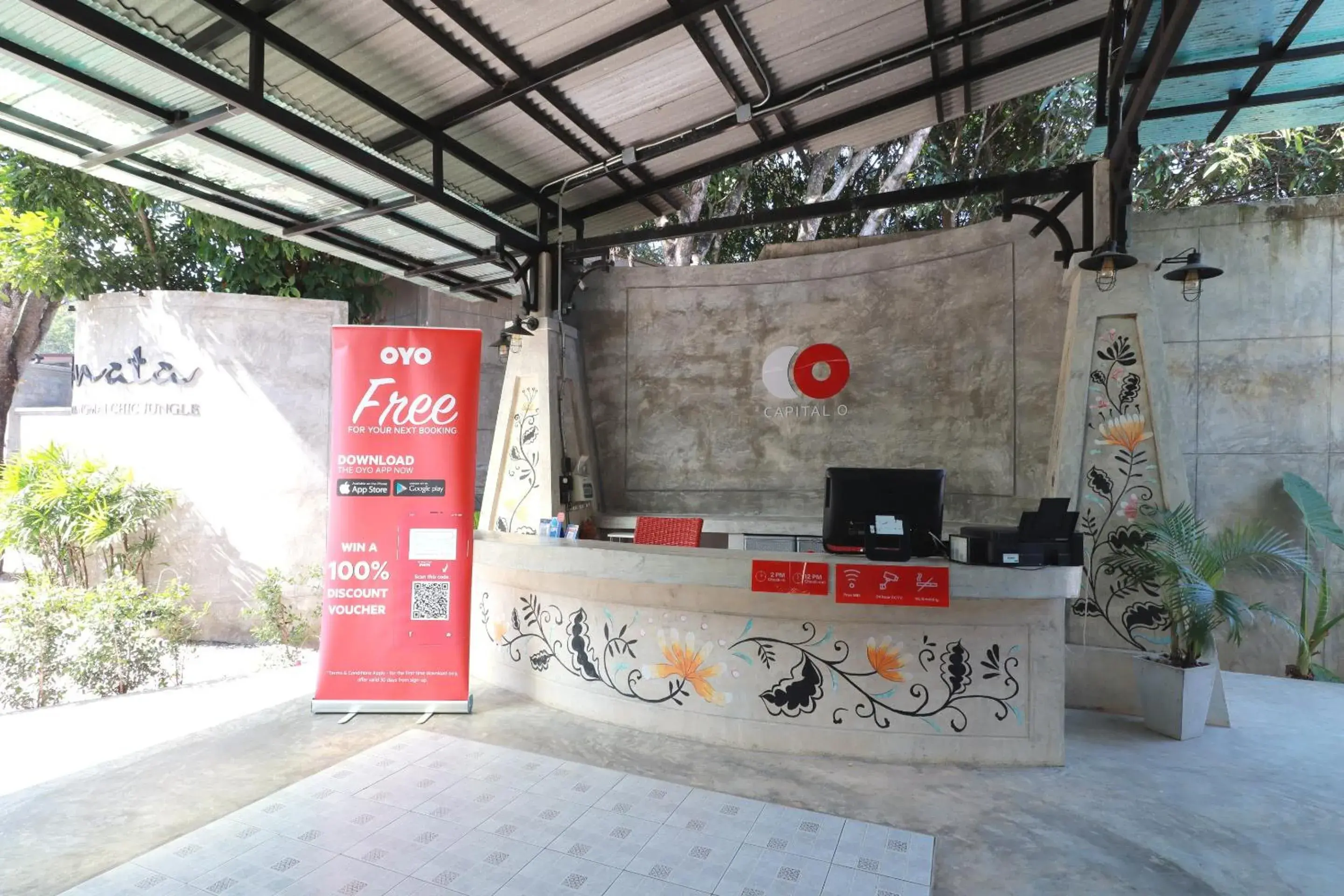 Lobby or reception in Capital O 464 At Nata Chiangmai Chic Jungle Lobby or reception in Capital O 464 At Nata Chiangmai Chic Jungle