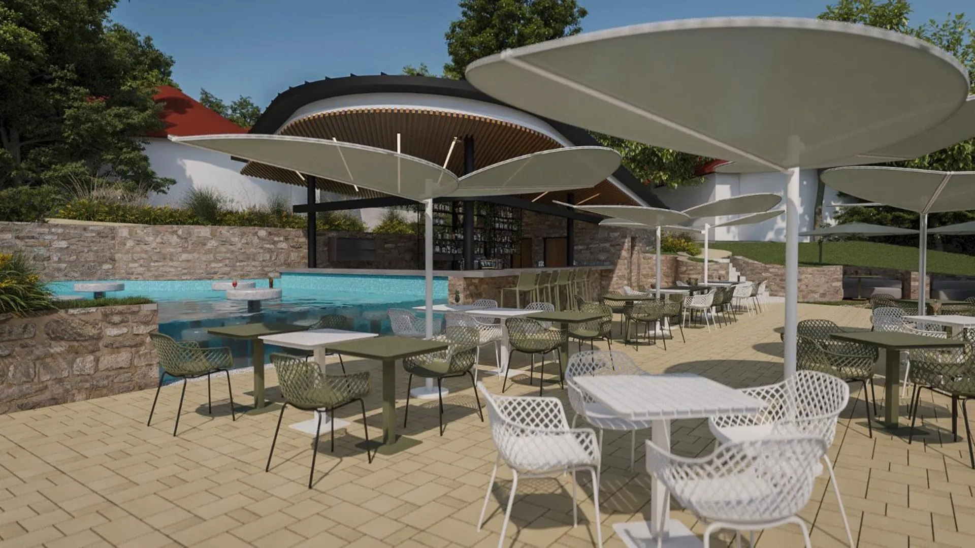 Swimming pool in Kolping Family Resort