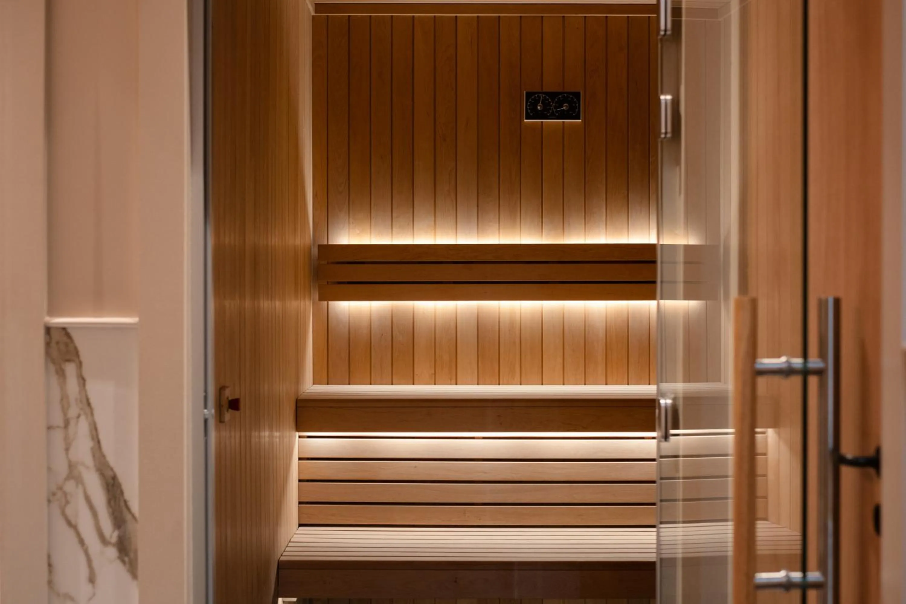 Sauna in Hôtel Les Lumières - Relais & Châteaux