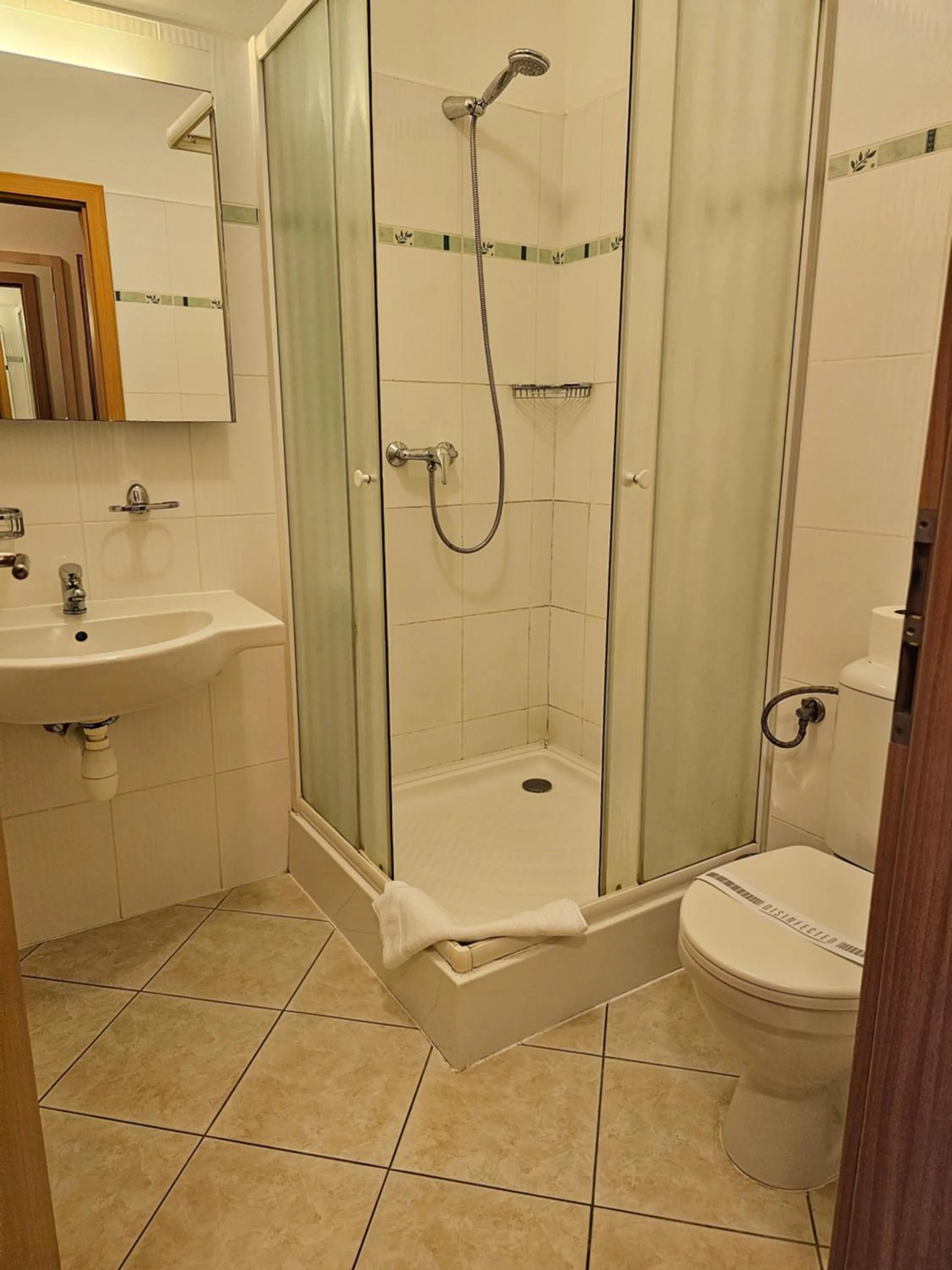 Shower in Hotel U Divadla