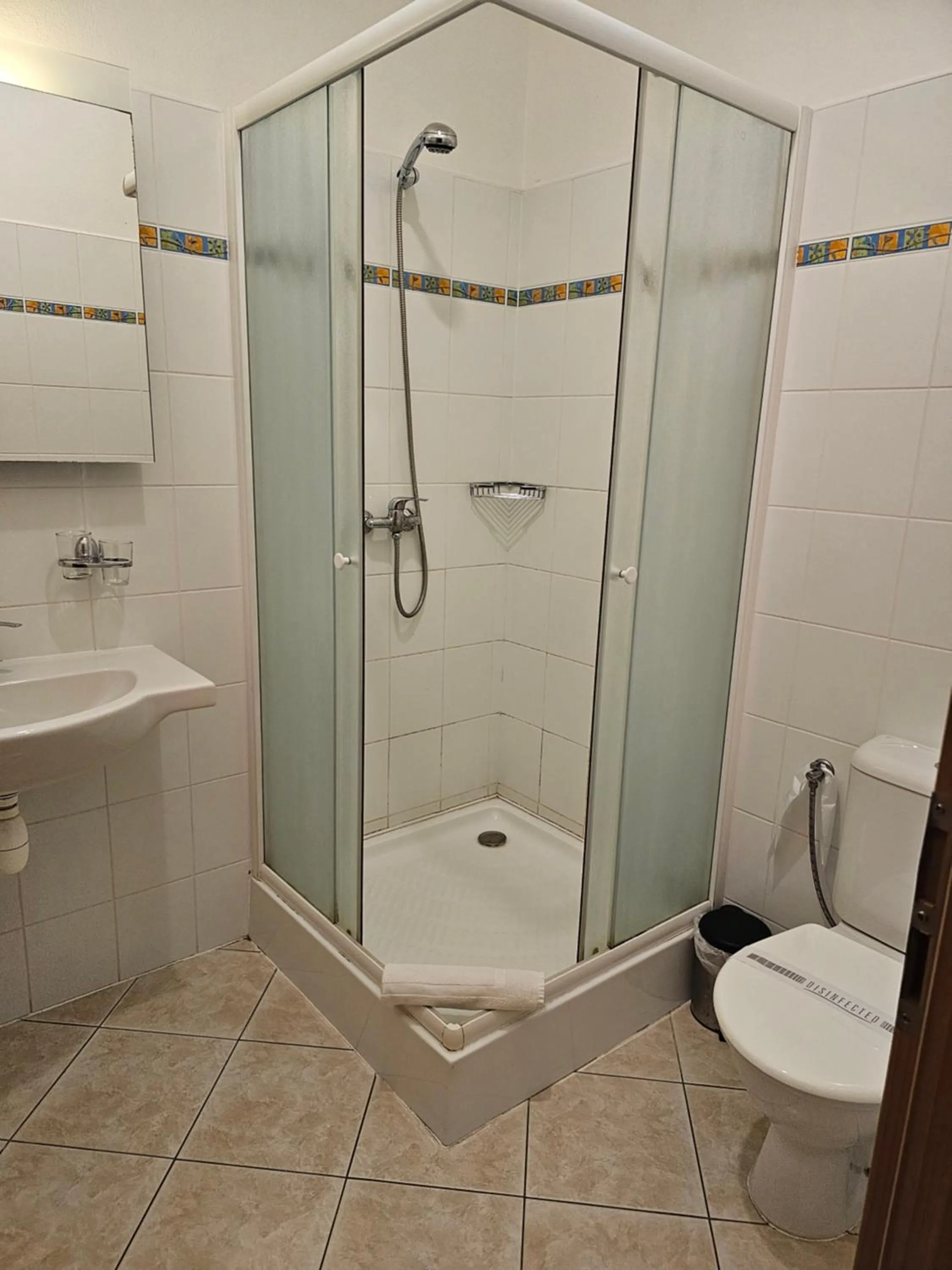 Shower in Hotel U Divadla