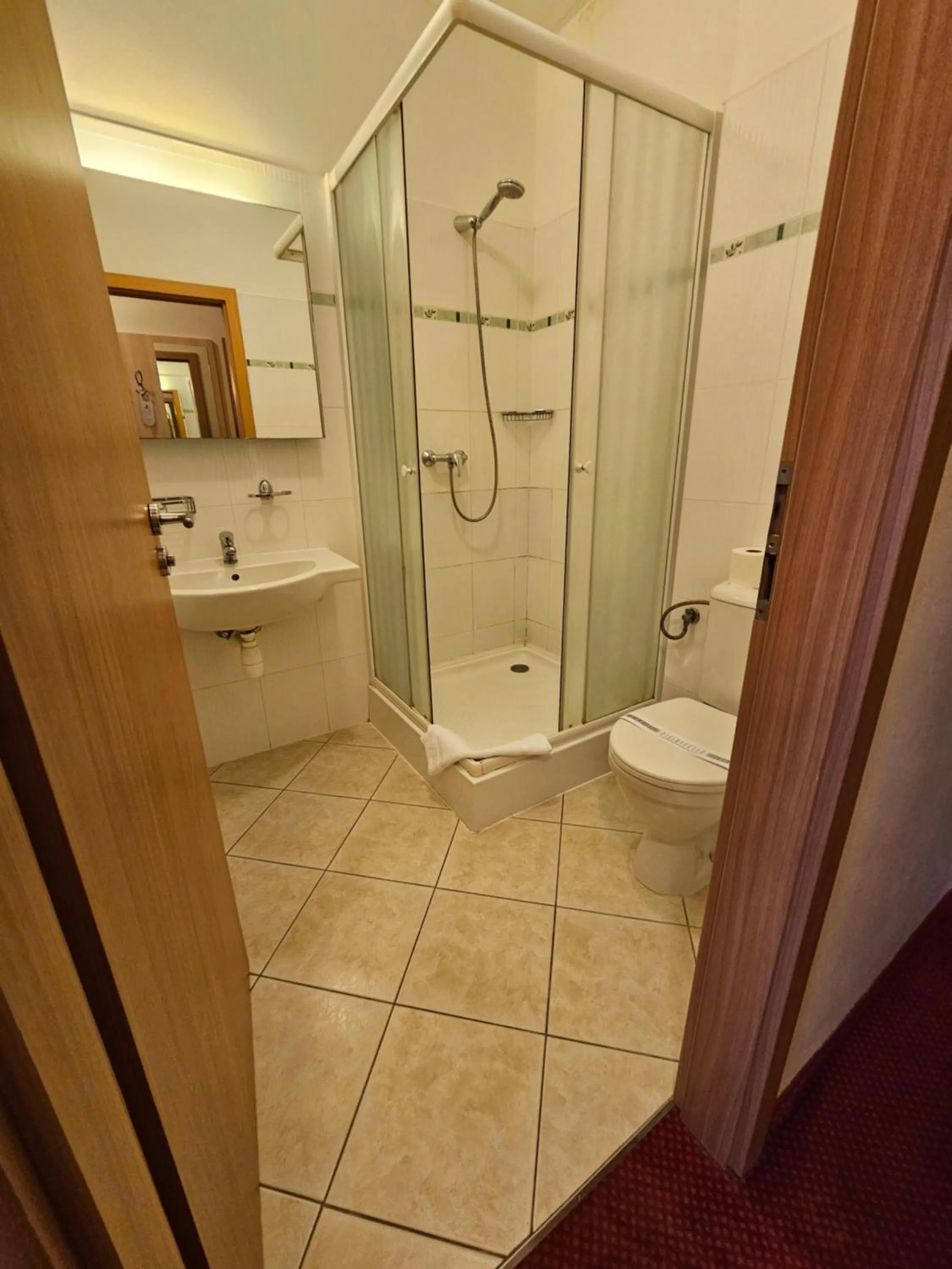 Shower in Hotel U Divadla