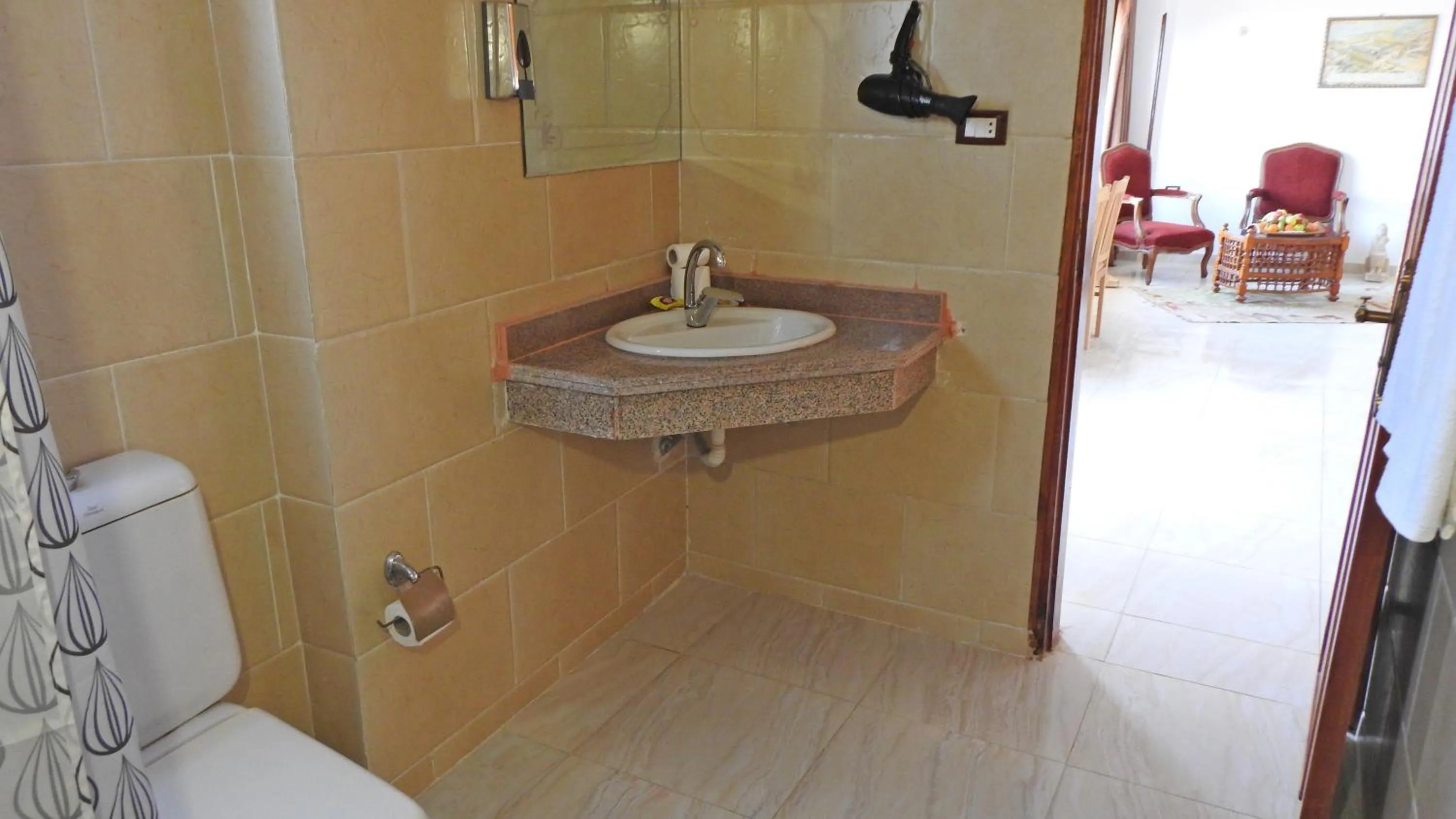 Bathroom in Thebes Hotel